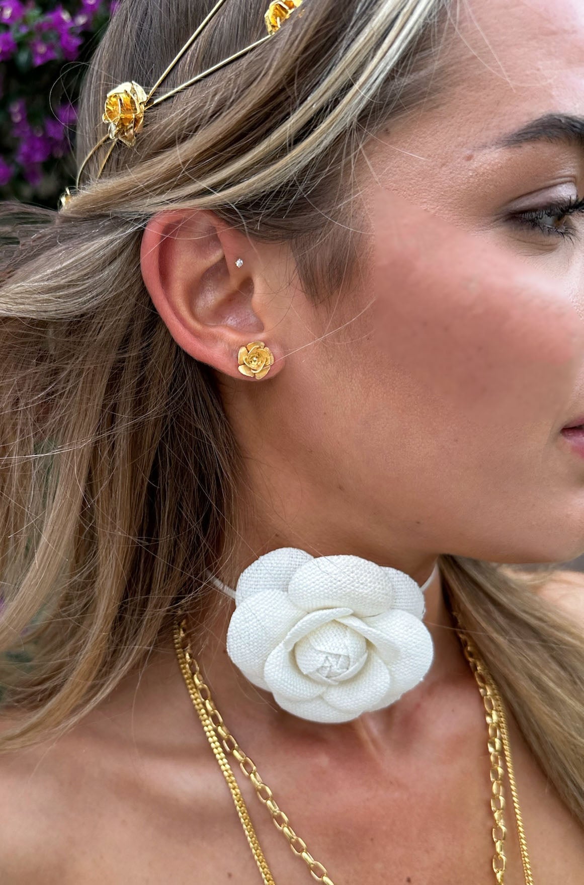 FIELD OF ROSES MINI STUDS Earrings Epona Valley