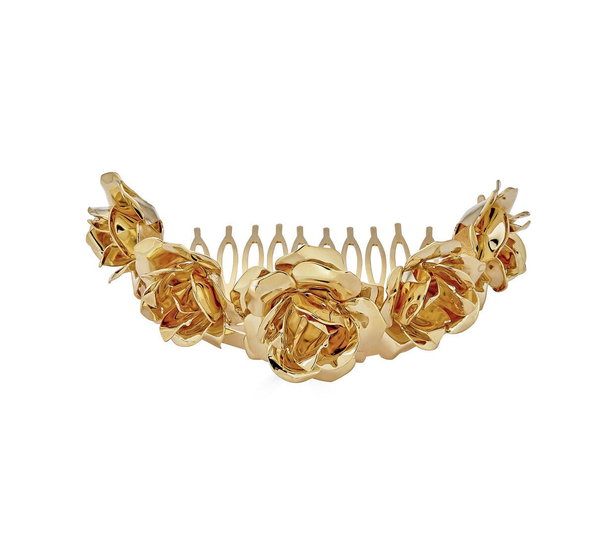 FIELD OF ROSES CORONET BUN COMB Clips & Barrettes Epona Valley