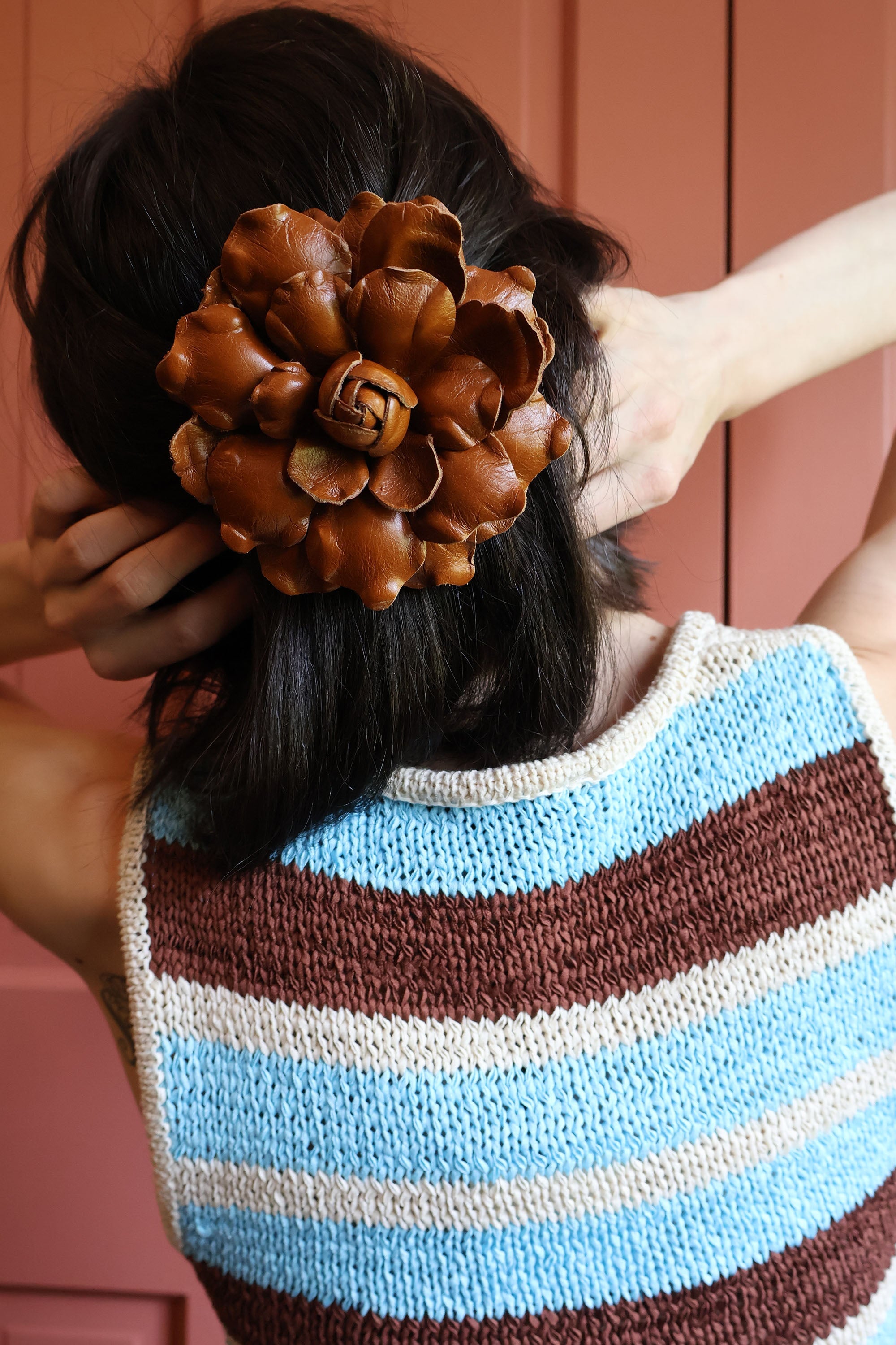 WOODLAND GARDENIA GRANDE BARRETTE Bun & Pony Epona Valley