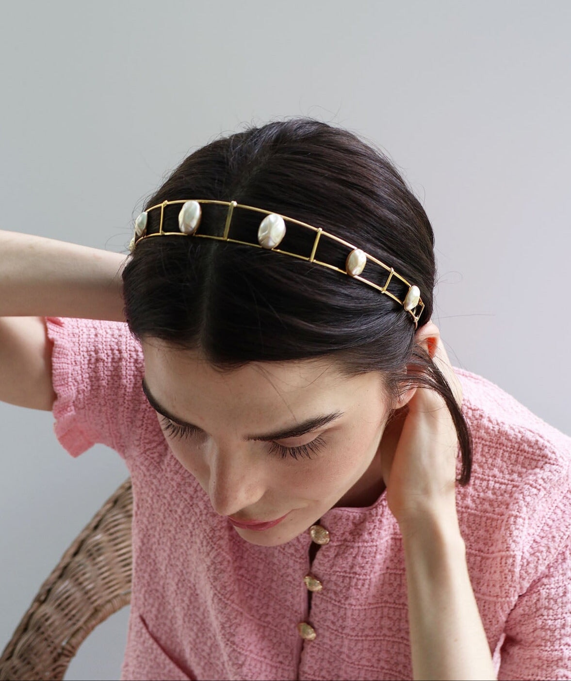 CASTILLO DEL MAR PEARL HEADBAND Headbands & Crowns Epona Valley