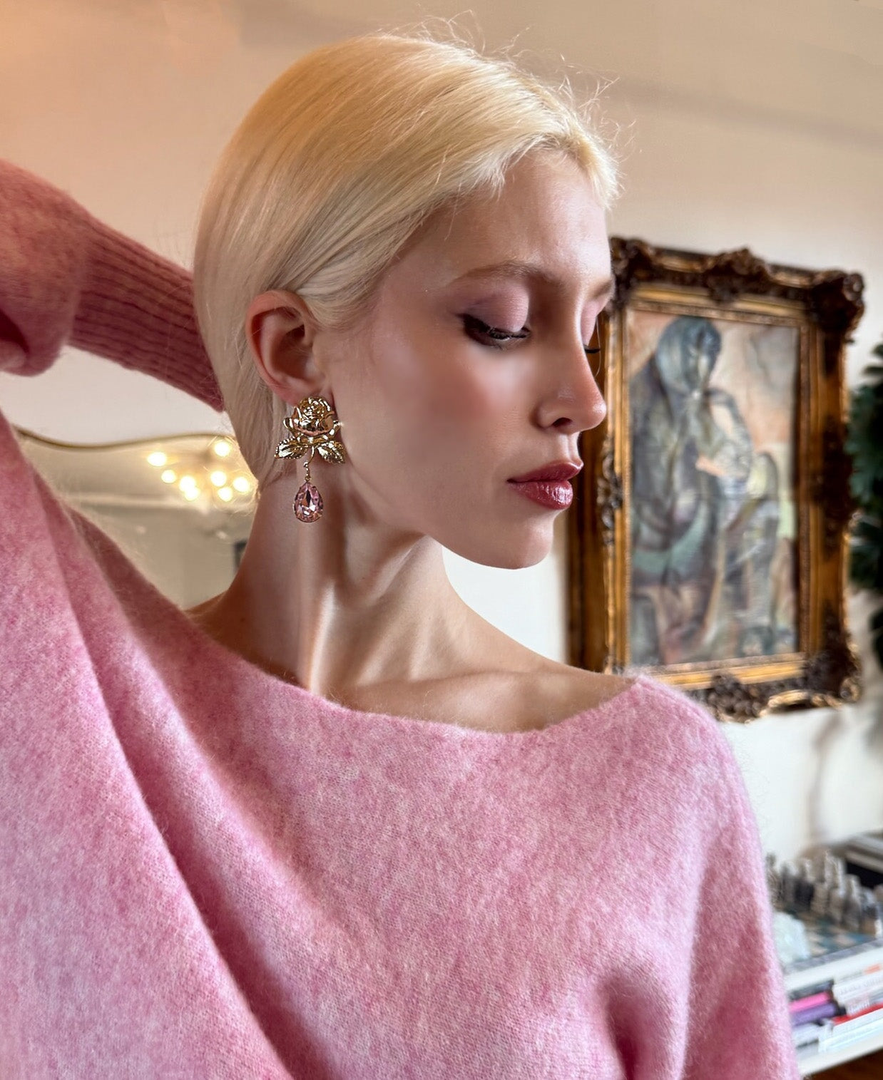 *PRE-ORDER* VINEYARD ROSE DROP EARRINGS Jewelry Epona Valley