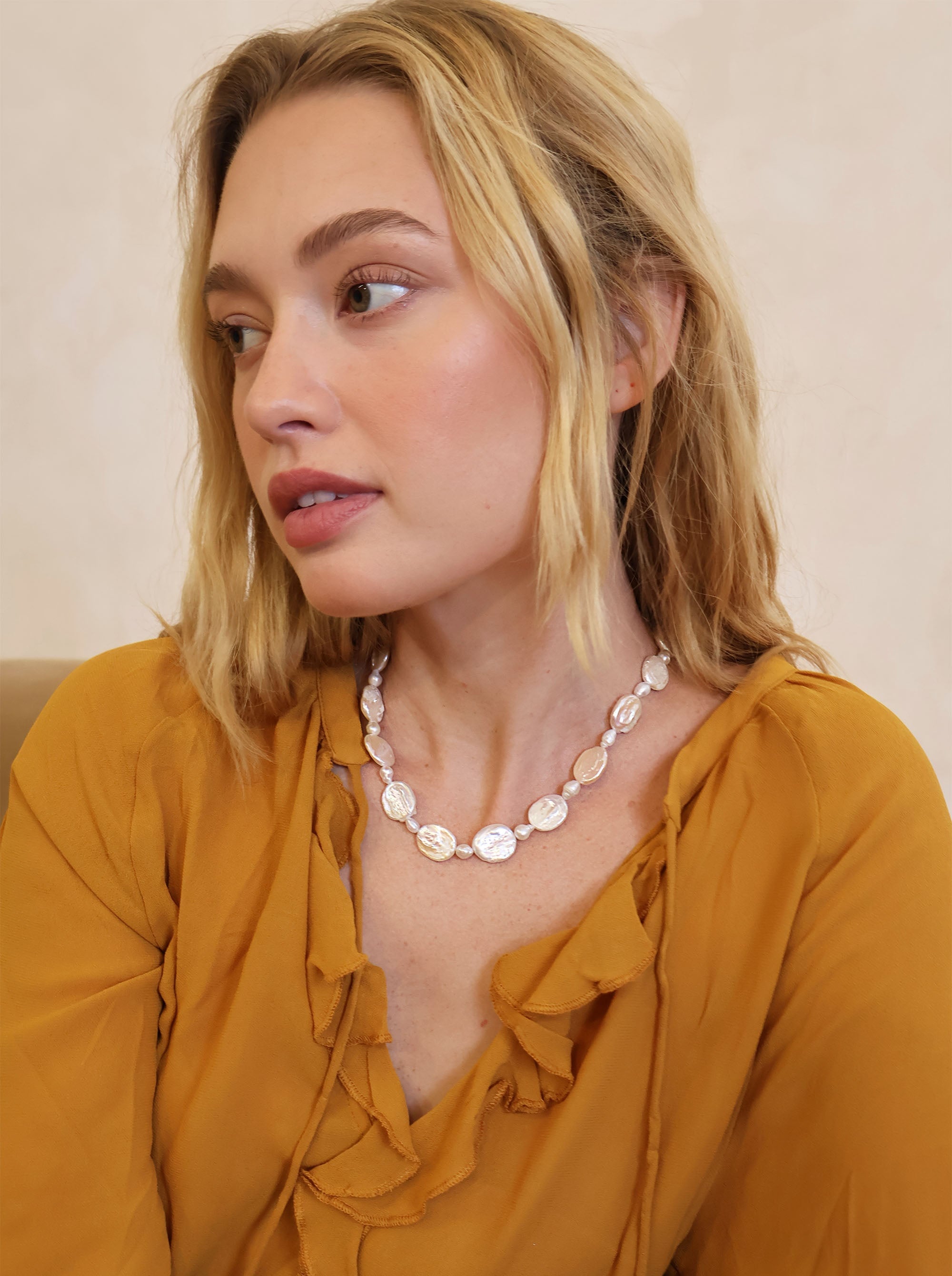 DAPHNE BAROQUE FRESHWATER PEARL NECKLACE Necklaces Epona Valley