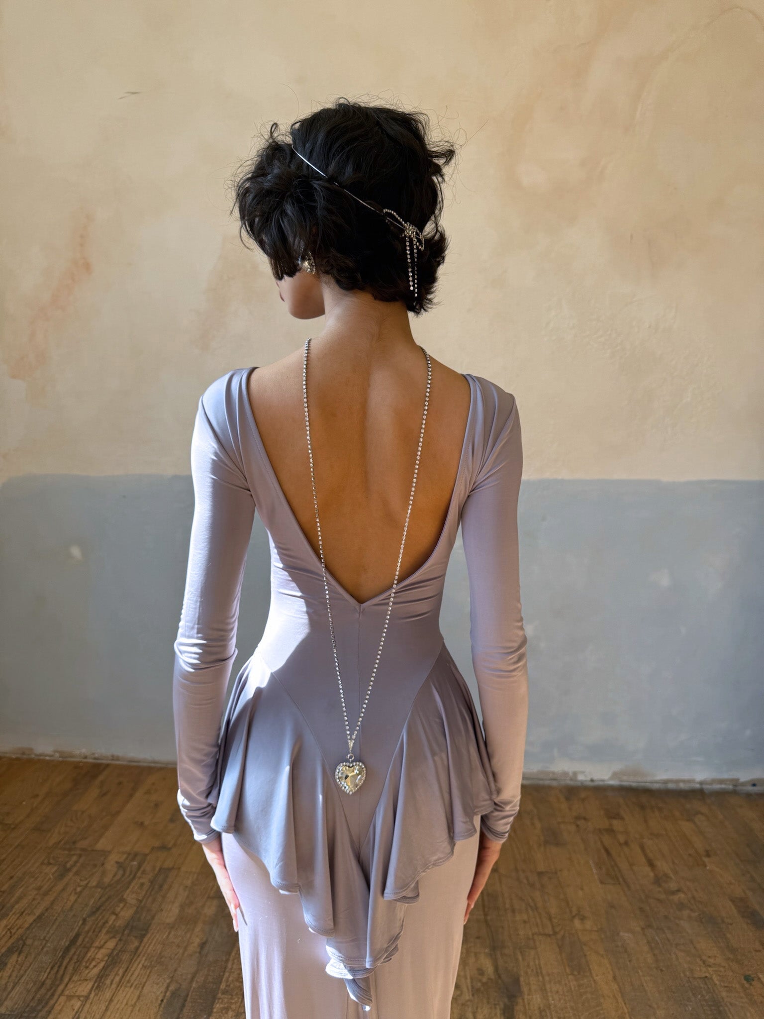 AMORE HEART SWAROVSKI BACK CHAIN Jewelry Epona Valley