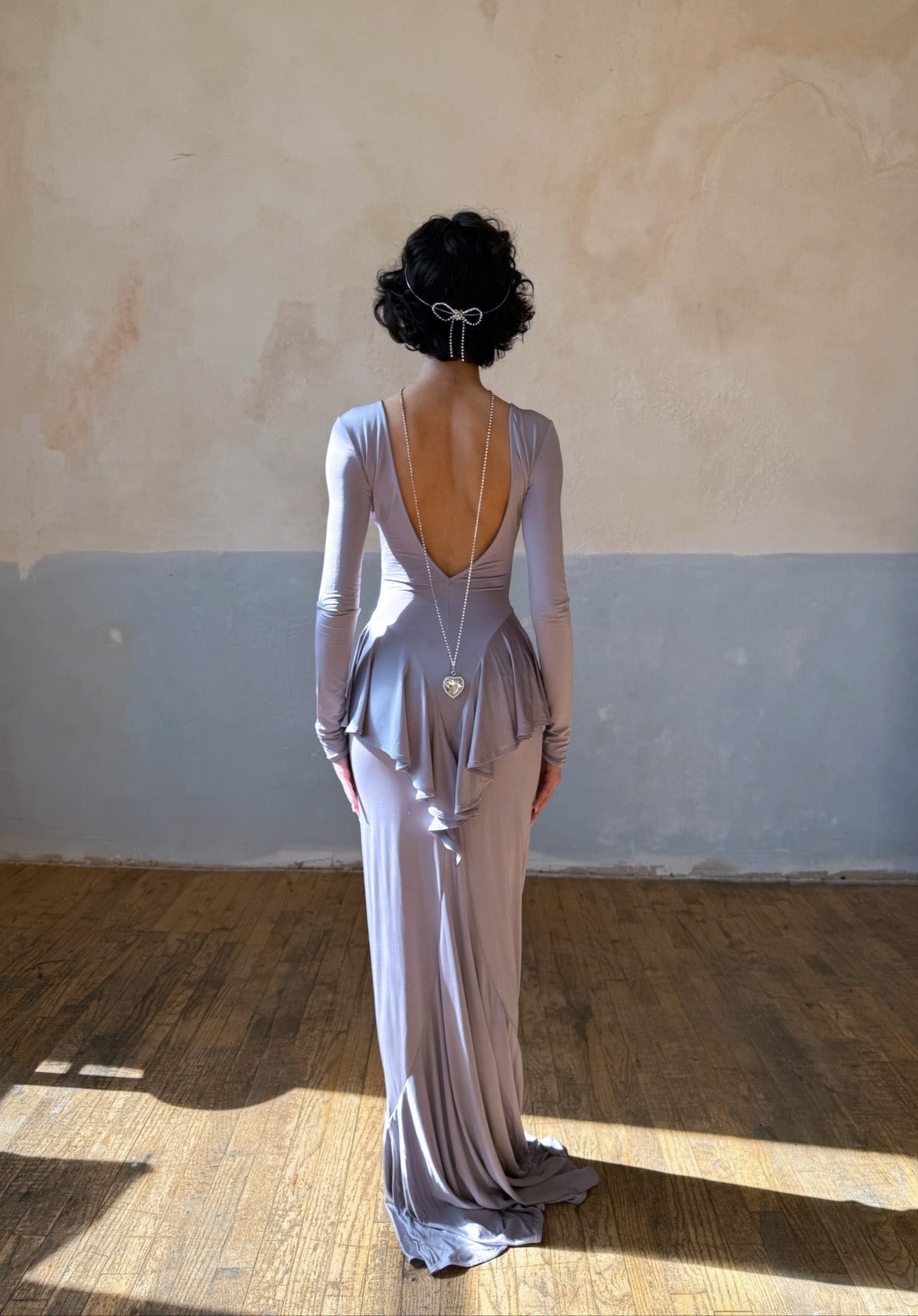 AMORE HEART SWAROVSKI BACK CHAIN Jewelry Epona Valley