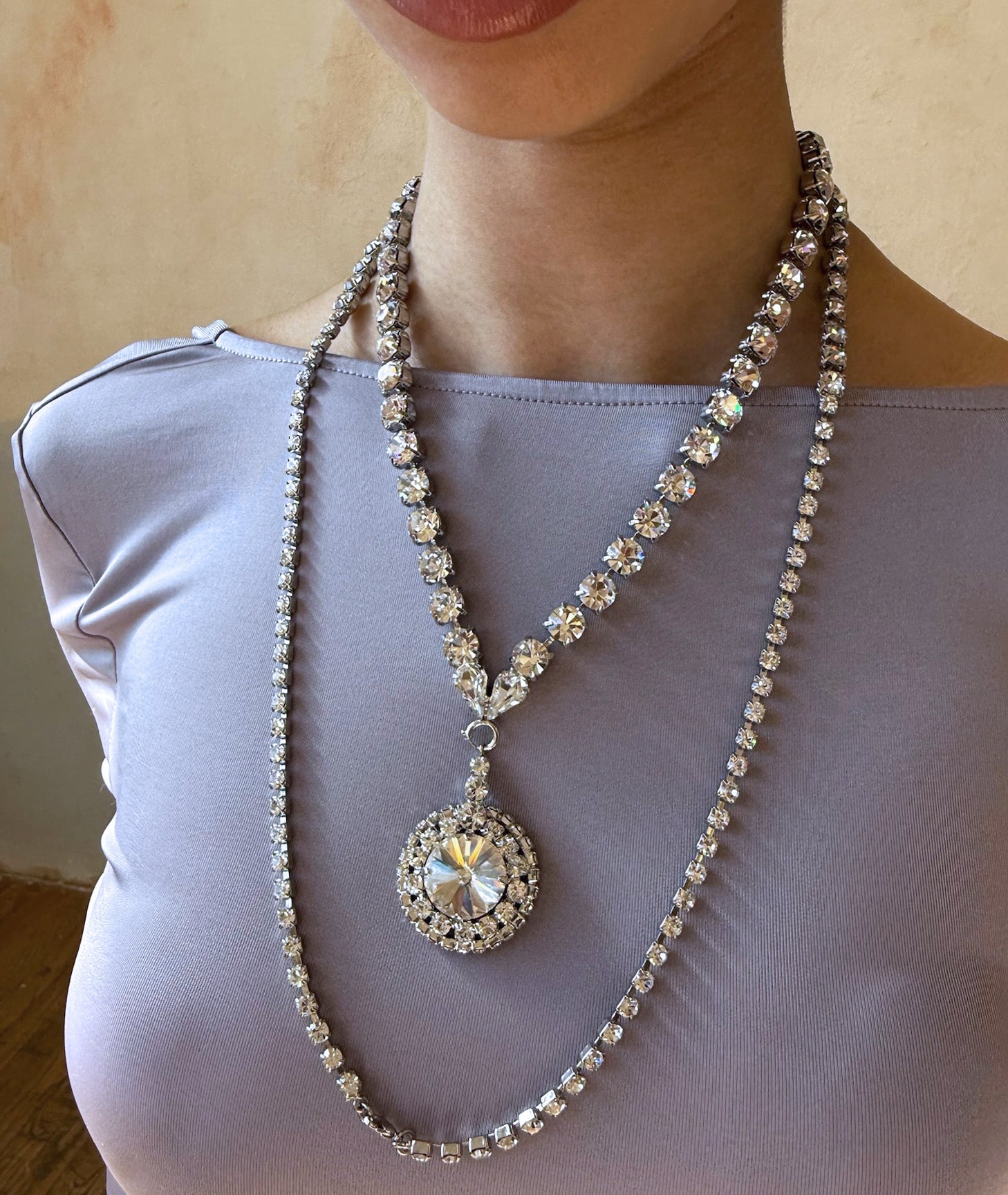 SABRINA SWAROVSKI BACK CHAIN Jewelry Epona Valley