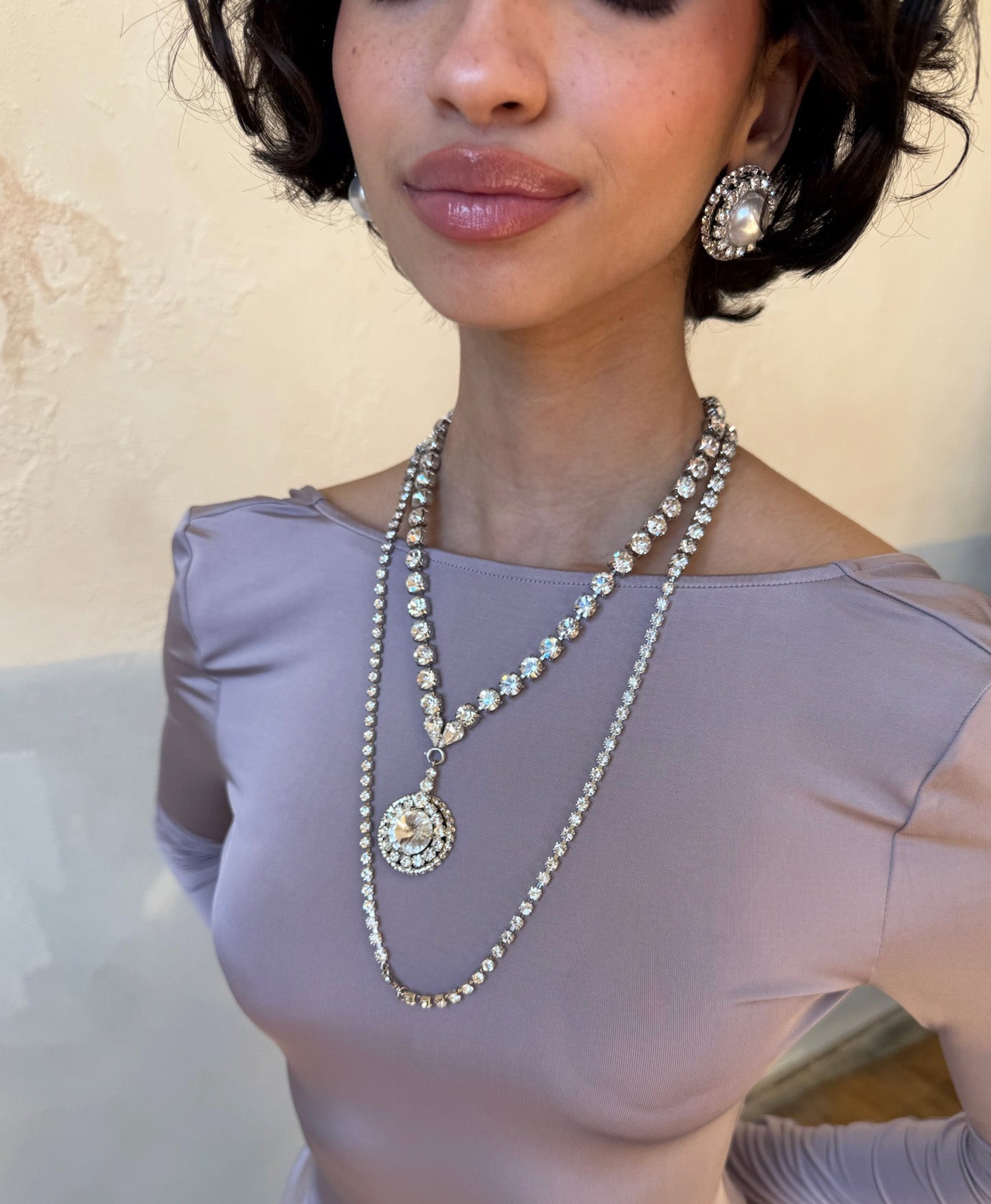 SABRINA SWAROVSKI BACK CHAIN Jewelry Epona Valley