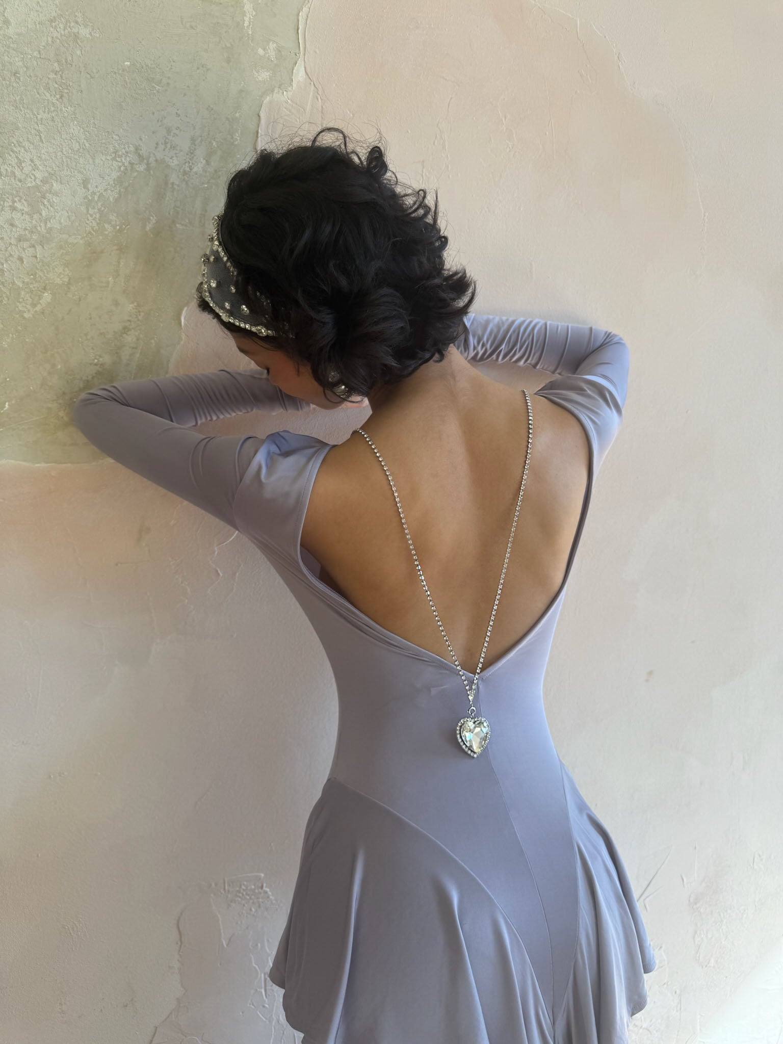 AMORE HEART SWAROVSKI BACK CHAIN Jewelry Epona Valley