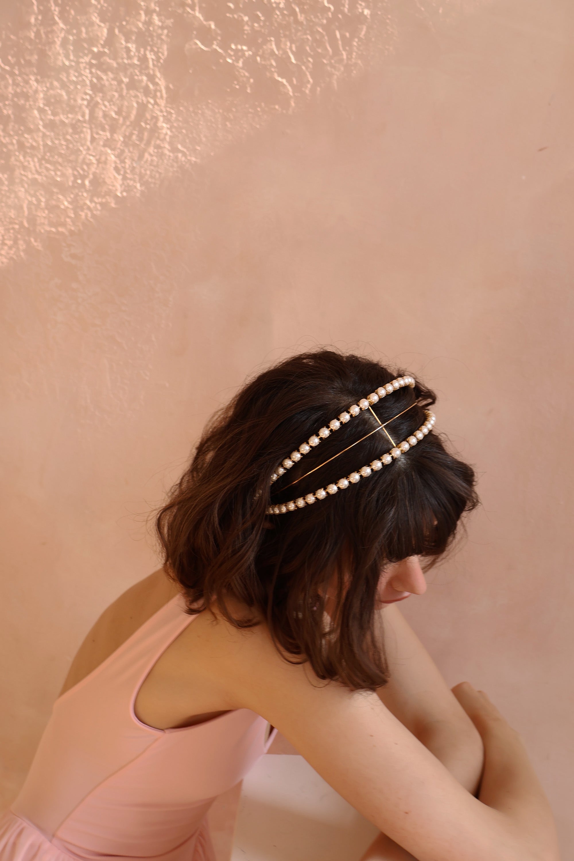 PEARL PETITE SAINT GERMAINE HEADBAND Headbands & Crowns Epona Valley