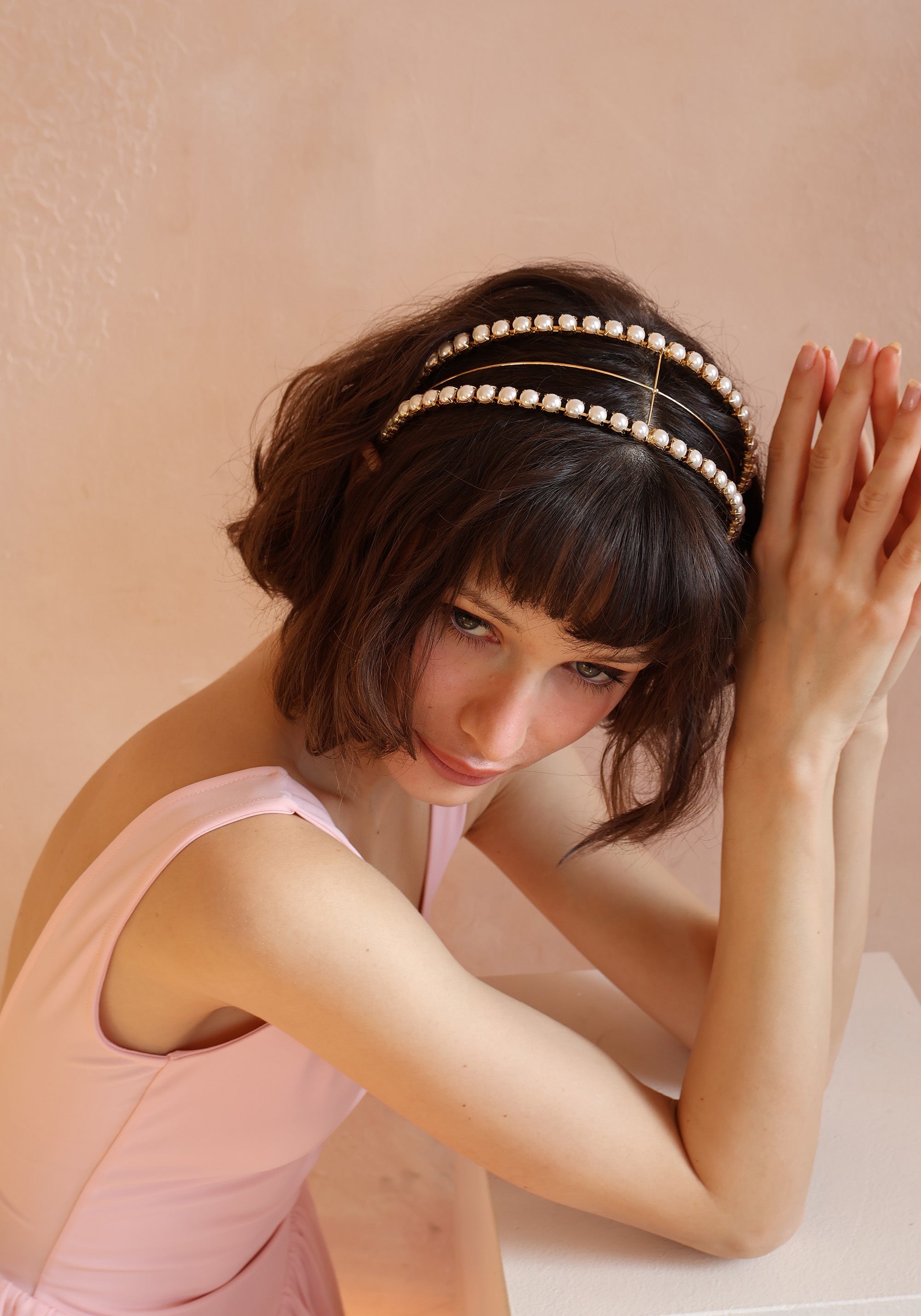 PEARL PETITE SAINT GERMAINE HEADBAND Headbands & Crowns Epona Valley