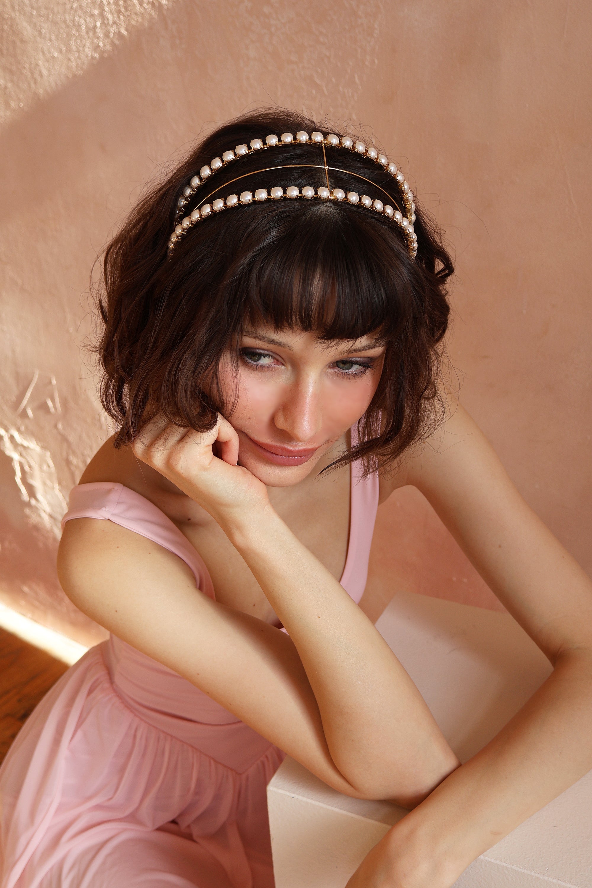 PEARL PETITE SAINT GERMAINE HEADBAND Headbands & Crowns Epona Valley