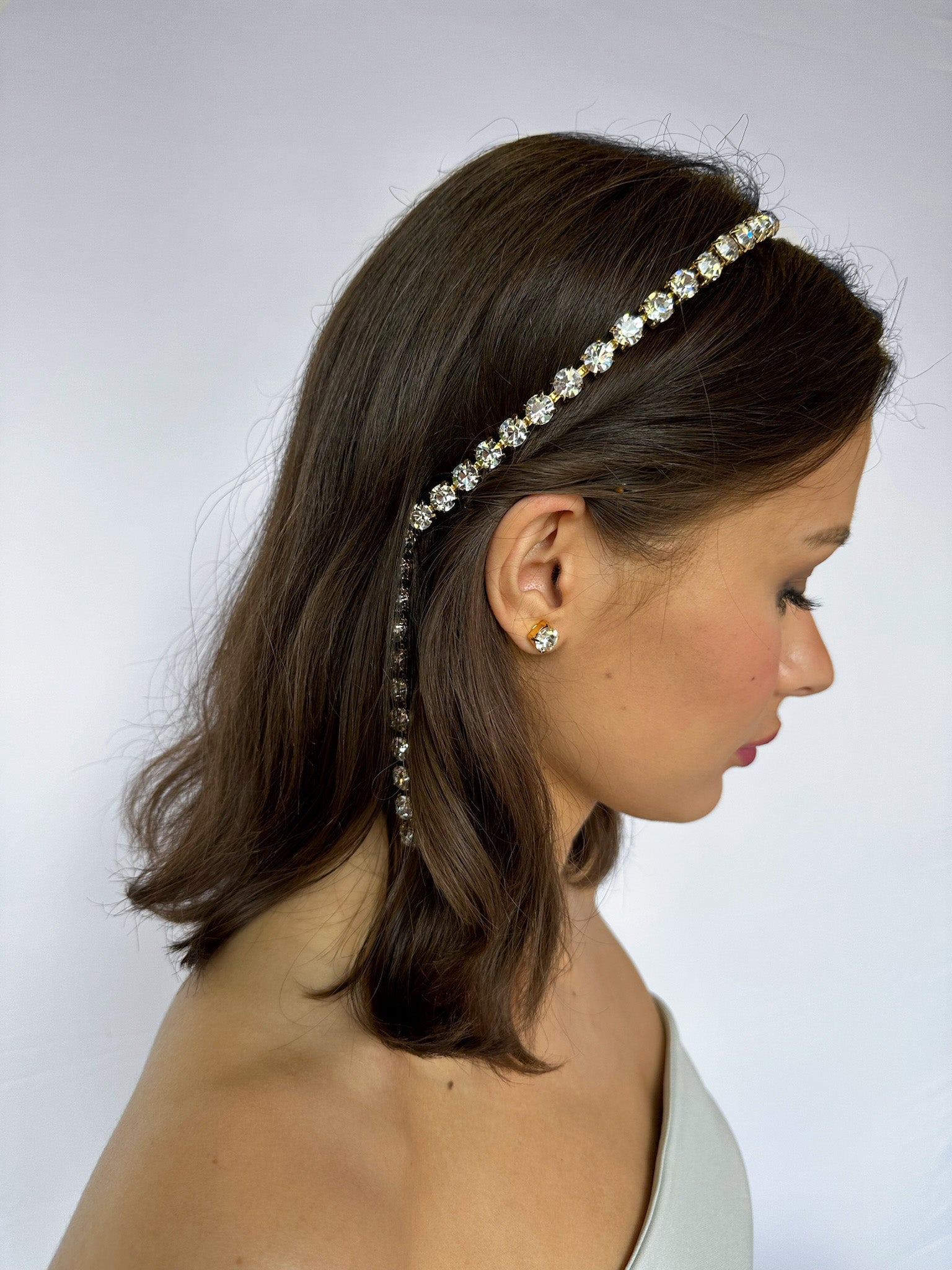 JOSEPHINA MAGNUS SWAROVSKI DROP CHAIN HEADBAND Headbands & Crowns Epona Valley