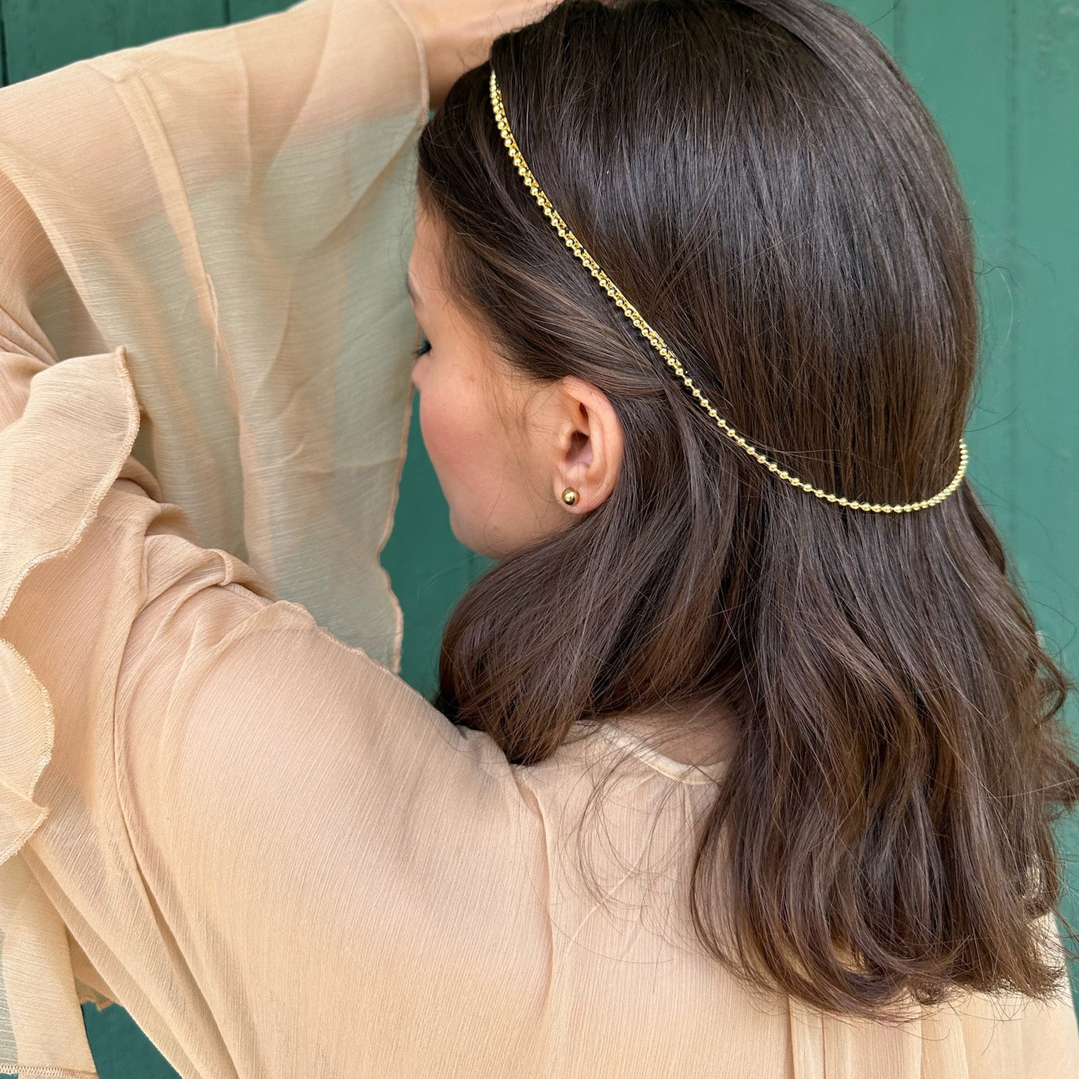 JOSEPHINA BALL CHAIN HALO HEADBAND Headbands & Crowns Epona Valley