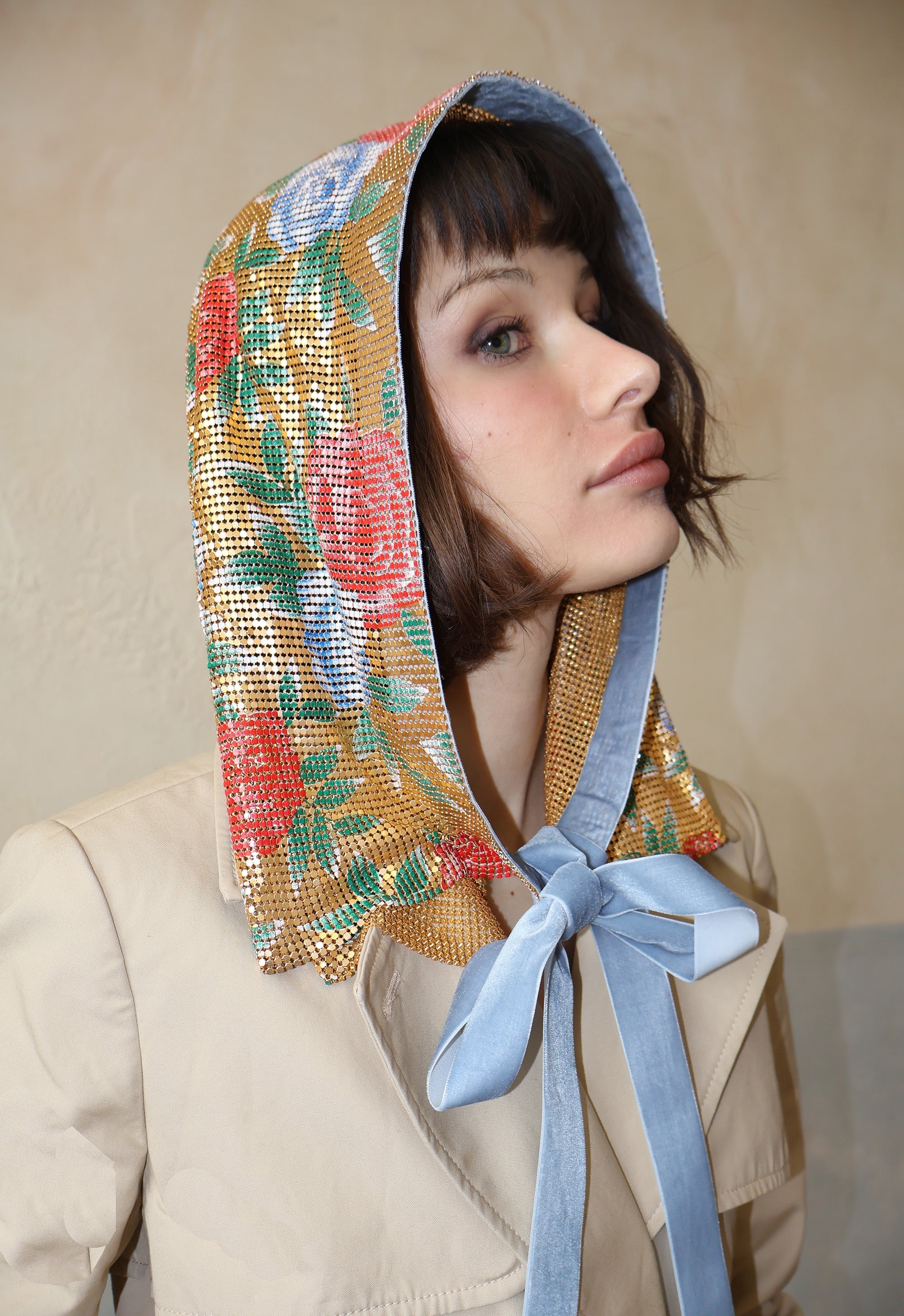 ROSARIUM HOOD SCARF CAPE Headbands & Crowns Epona Valley