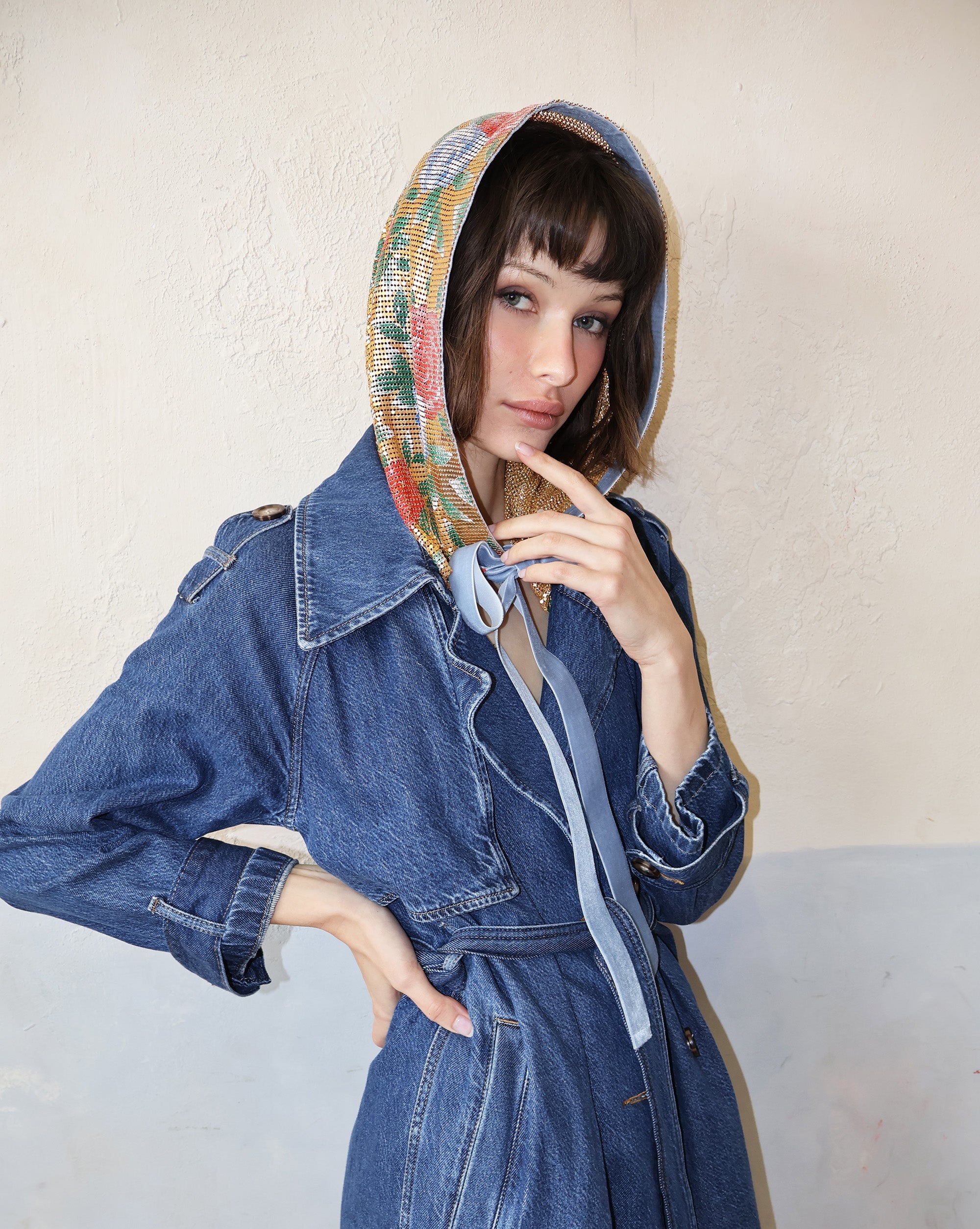 ROSARIUM HOOD SCARF CAPE Headbands & Crowns Epona Valley