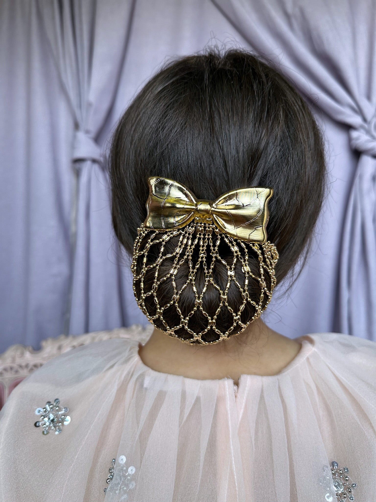 MARIE-LOUISE PETITE BOW SNOOD Hair Accessories Epona Valley