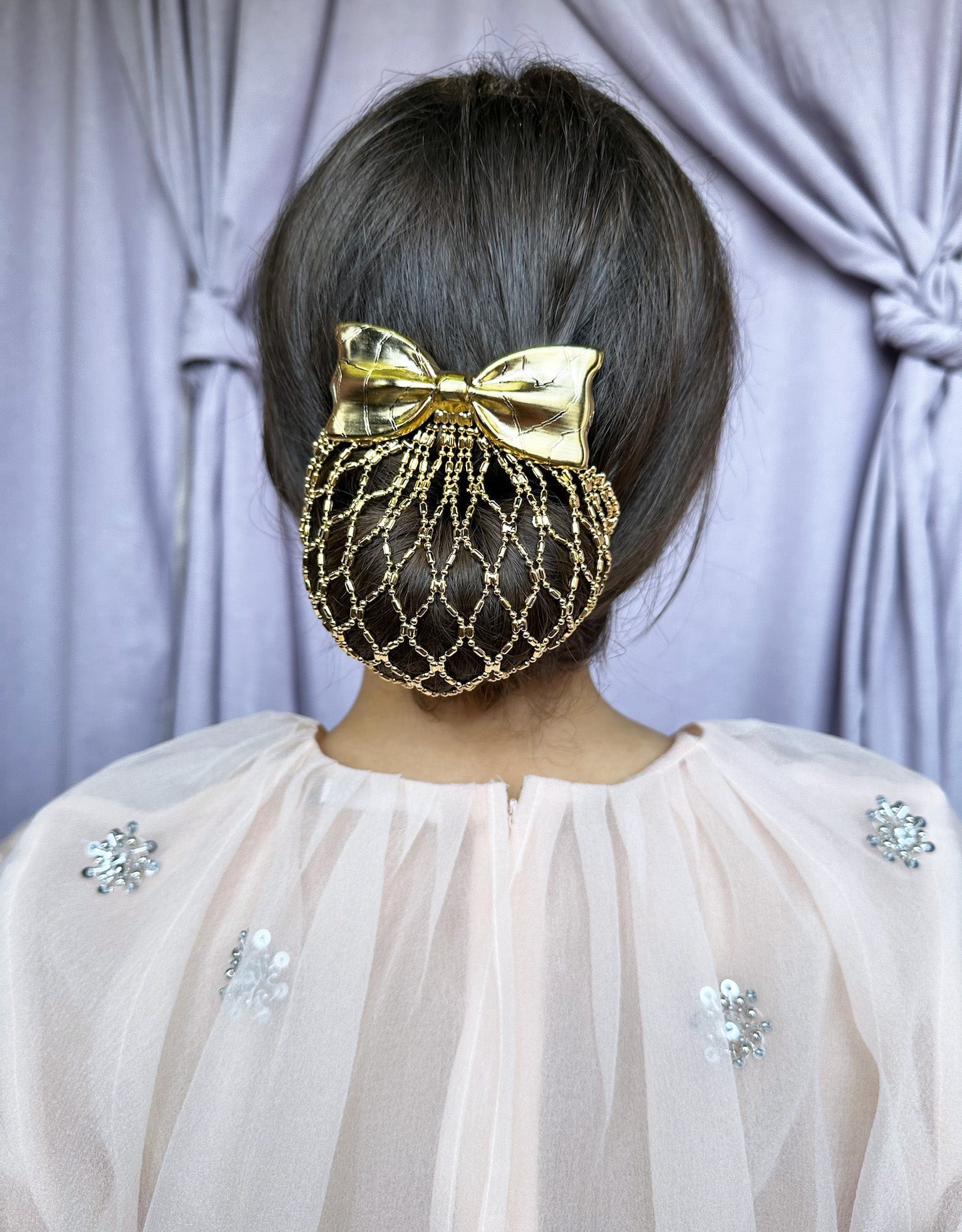 MARIE-LOUISE PETITE BOW SNOOD Hair Accessories Epona Valley