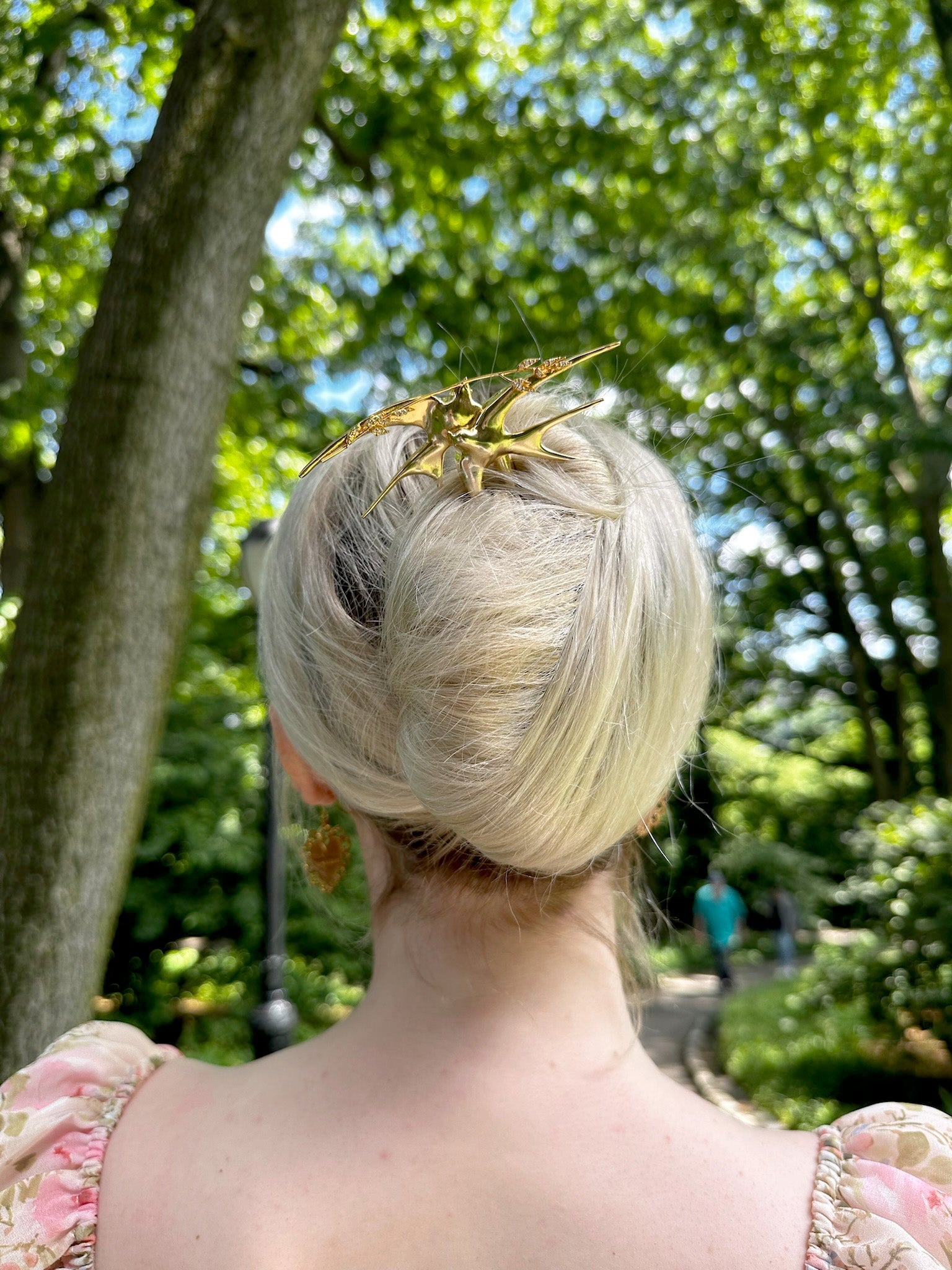 LALIQUE SWALLOW HAIR PIN Bun & Pony Epona Valley