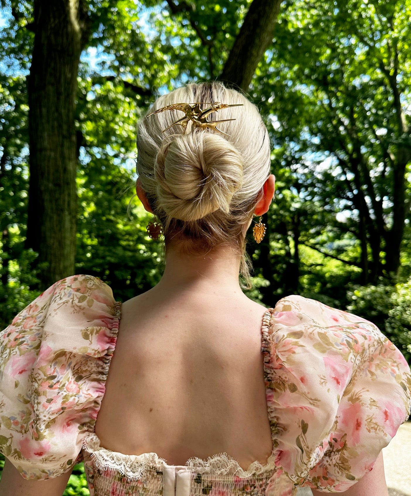 LALIQUE SWALLOW HAIR PIN Bun & Pony Epona Valley