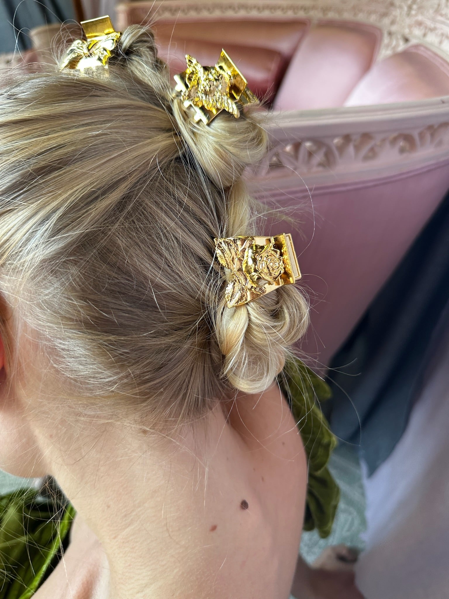 FIELD OF ROSES CLAW CLIP Clips & Barrettes Epona Valley