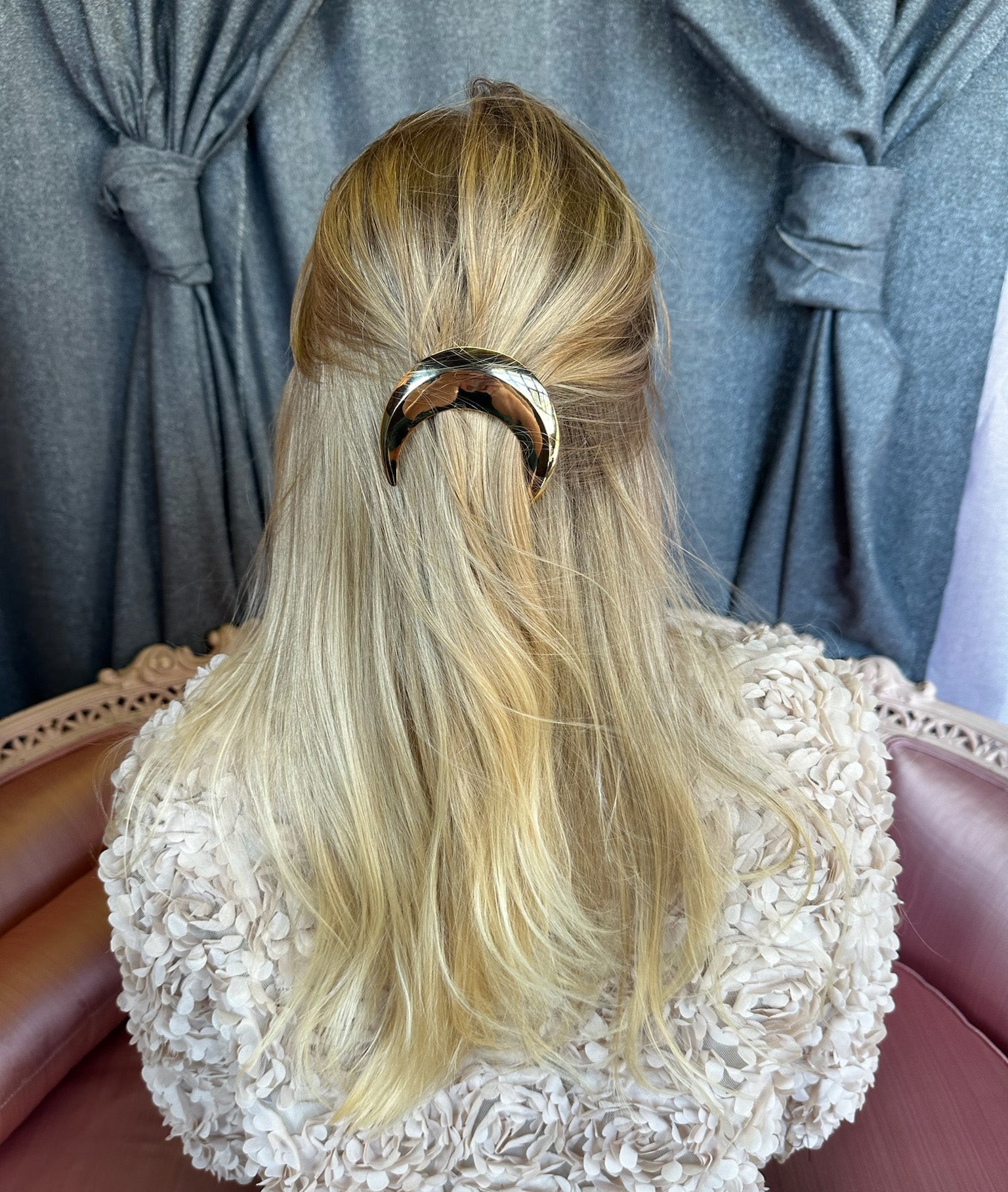 PETITE CRESCENT MOON BARRETTE Clips & Barrettes Epona Valley