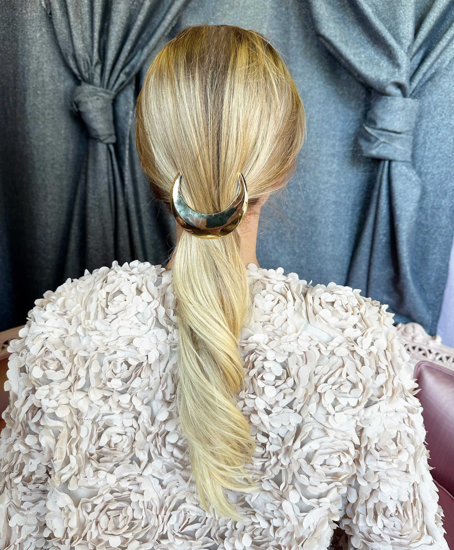 PETITE CRESCENT MOON BARRETTE Clips & Barrettes Epona Valley