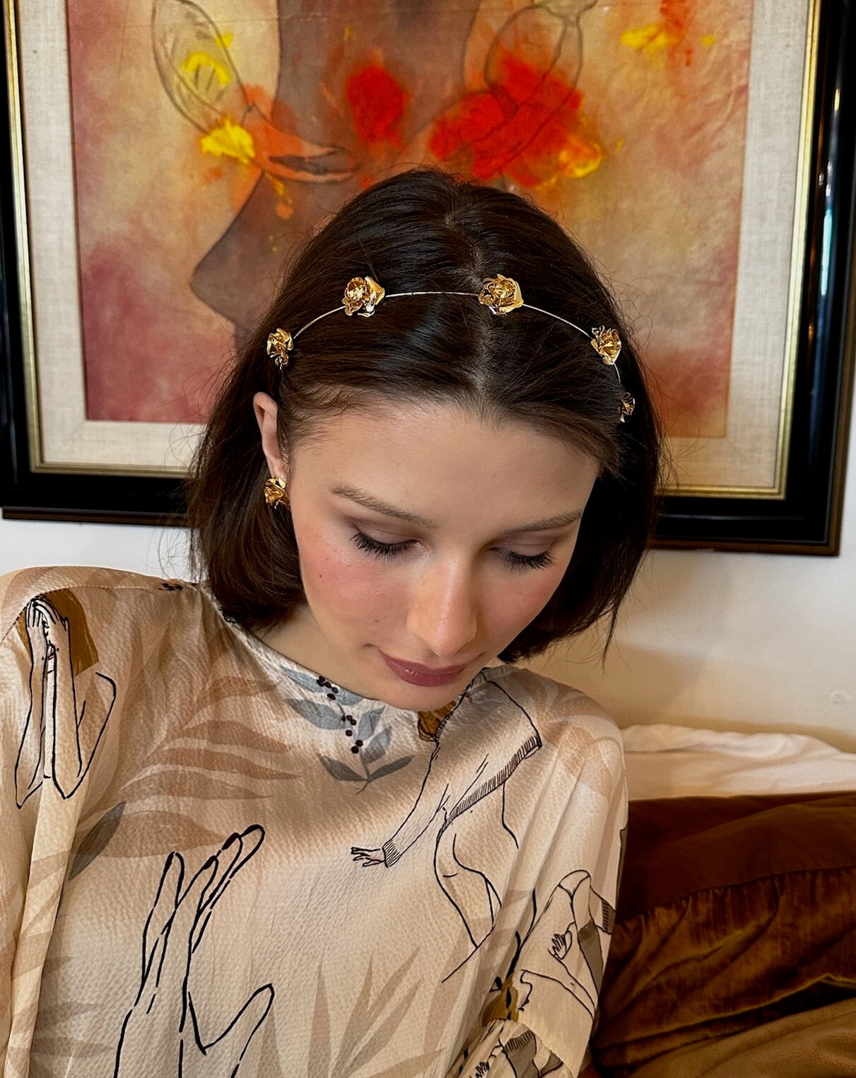 FIELD OF ROSES HEADBAND Epona Valley