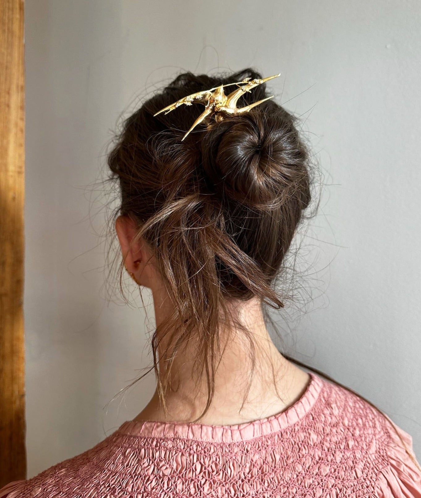 LALIQUE SWALLOW HAIR PIN Bun & Pony Epona Valley