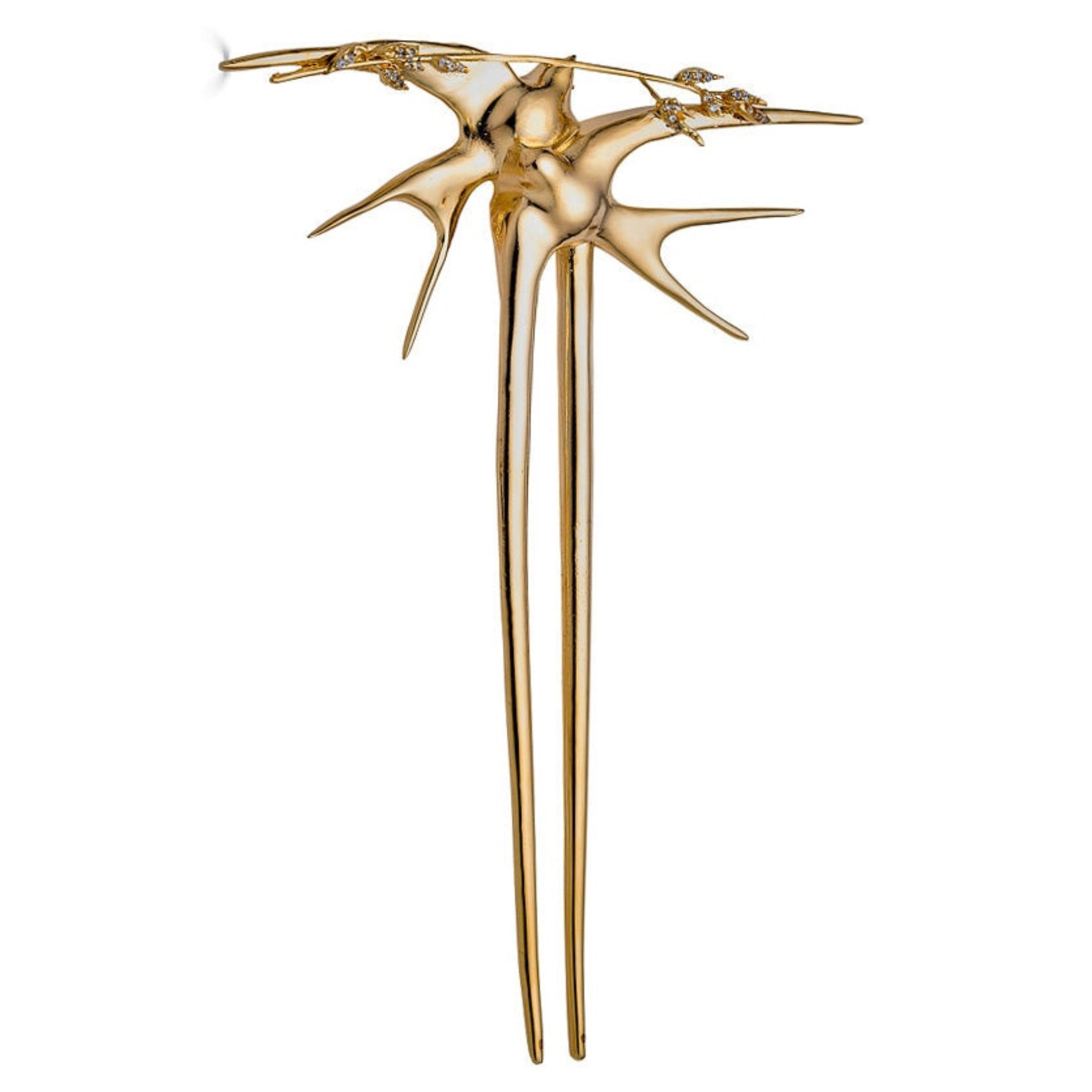 LALIQUE SWALLOW HAIR PIN Bun & Pony Epona Valley