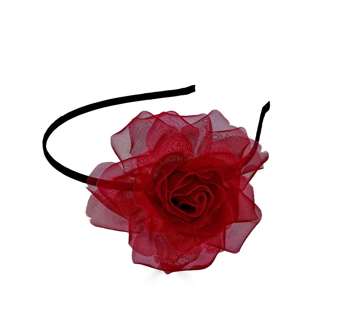 MYRON ROSE HEADBAND Epona Valley CRIMSON / BLACK