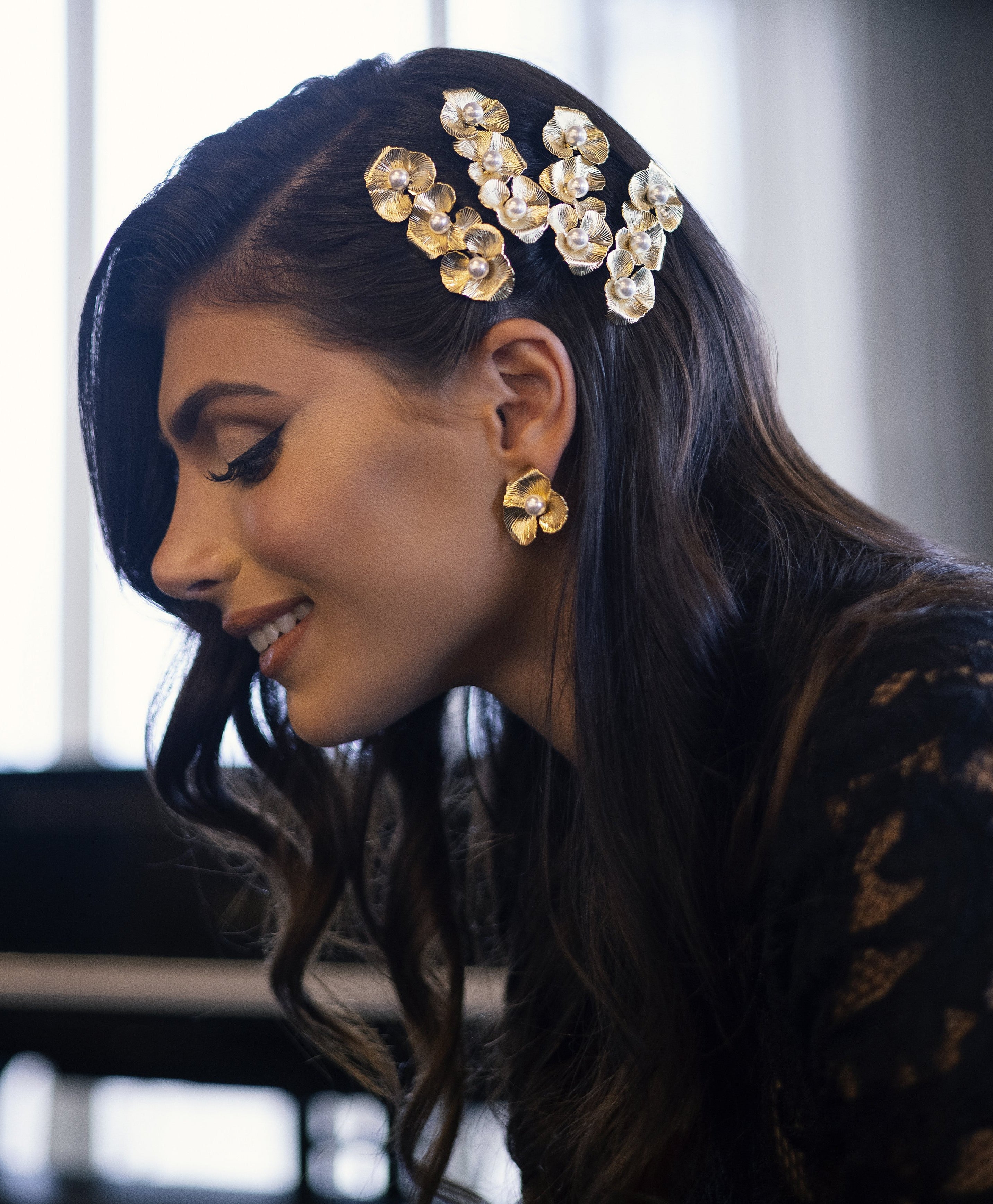 VIOLET PEARL PETITE STUD EARRINGS Earrings Epona Valley