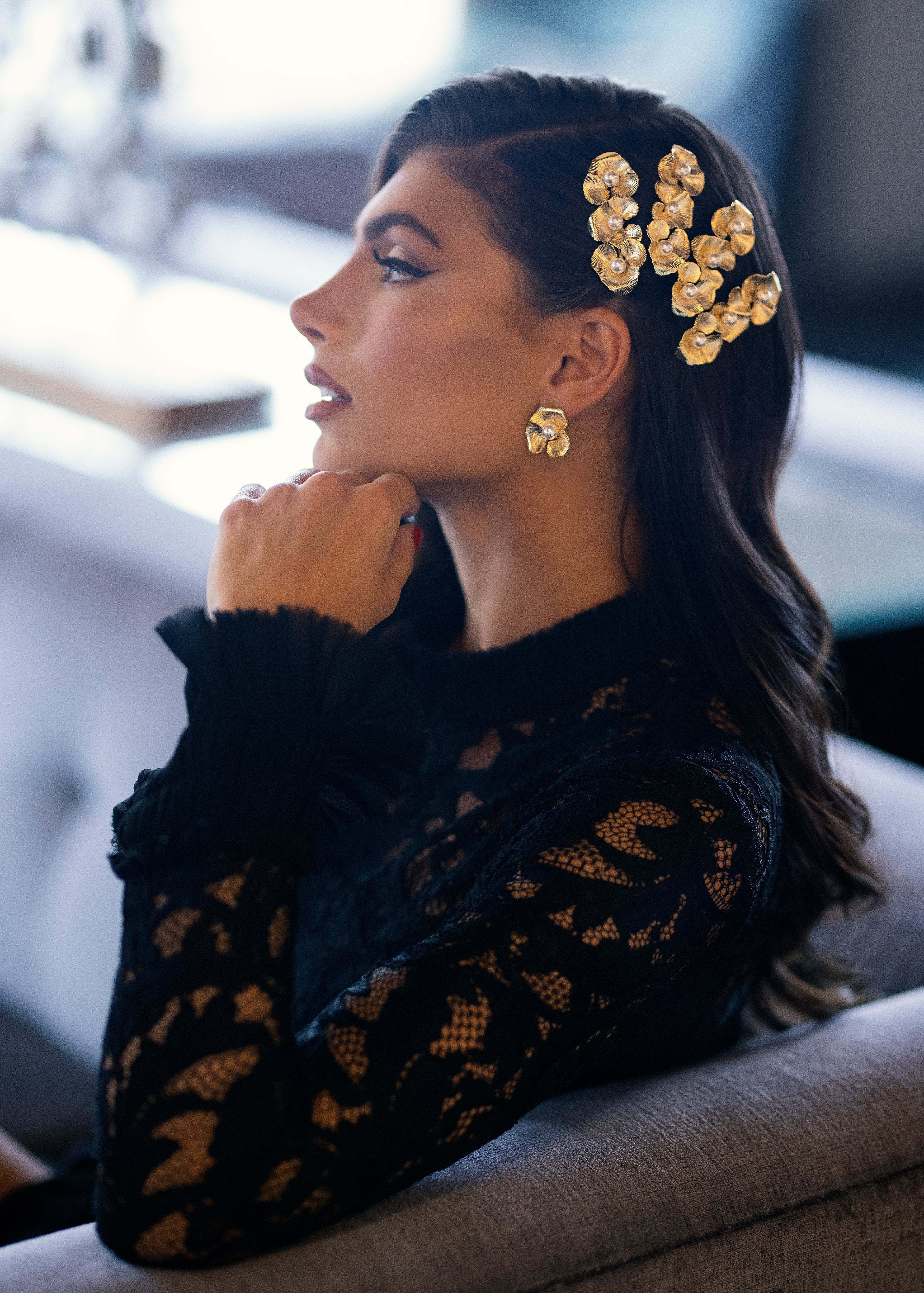 VIOLET PEARL PETITE STUD EARRINGS Earrings Epona Valley