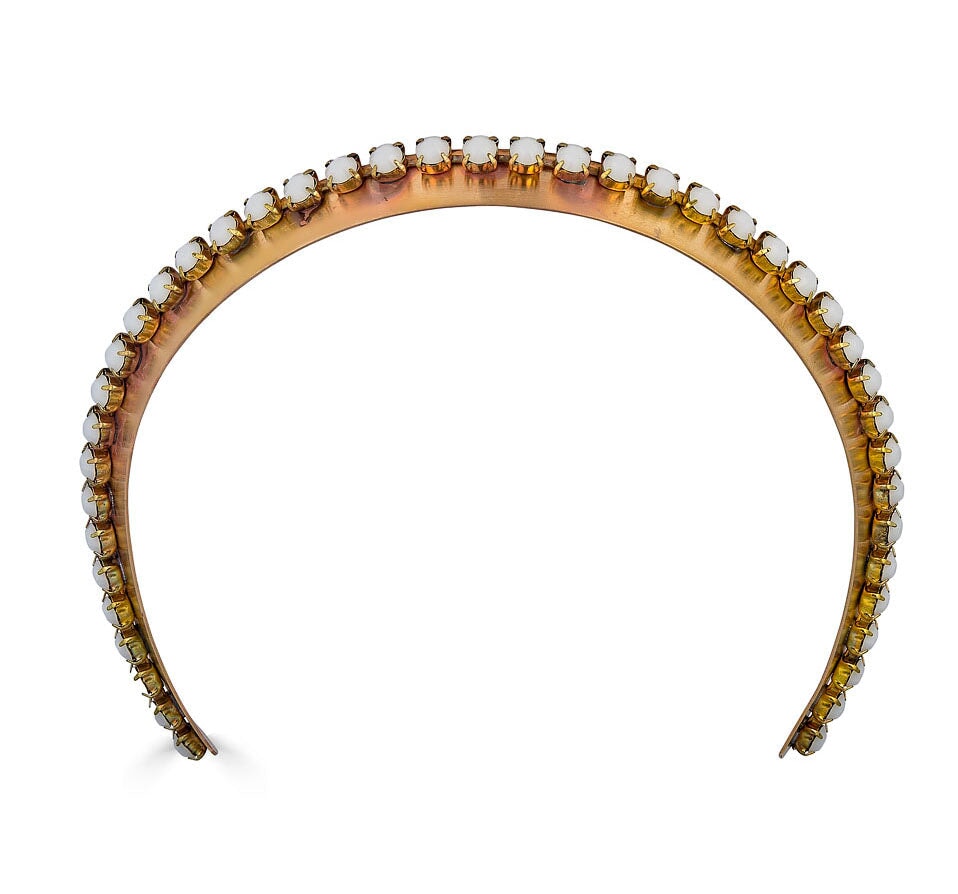 NARROW PASTEL DANBURY CROWN Headbands & Crowns Epona Valley ALABASTER