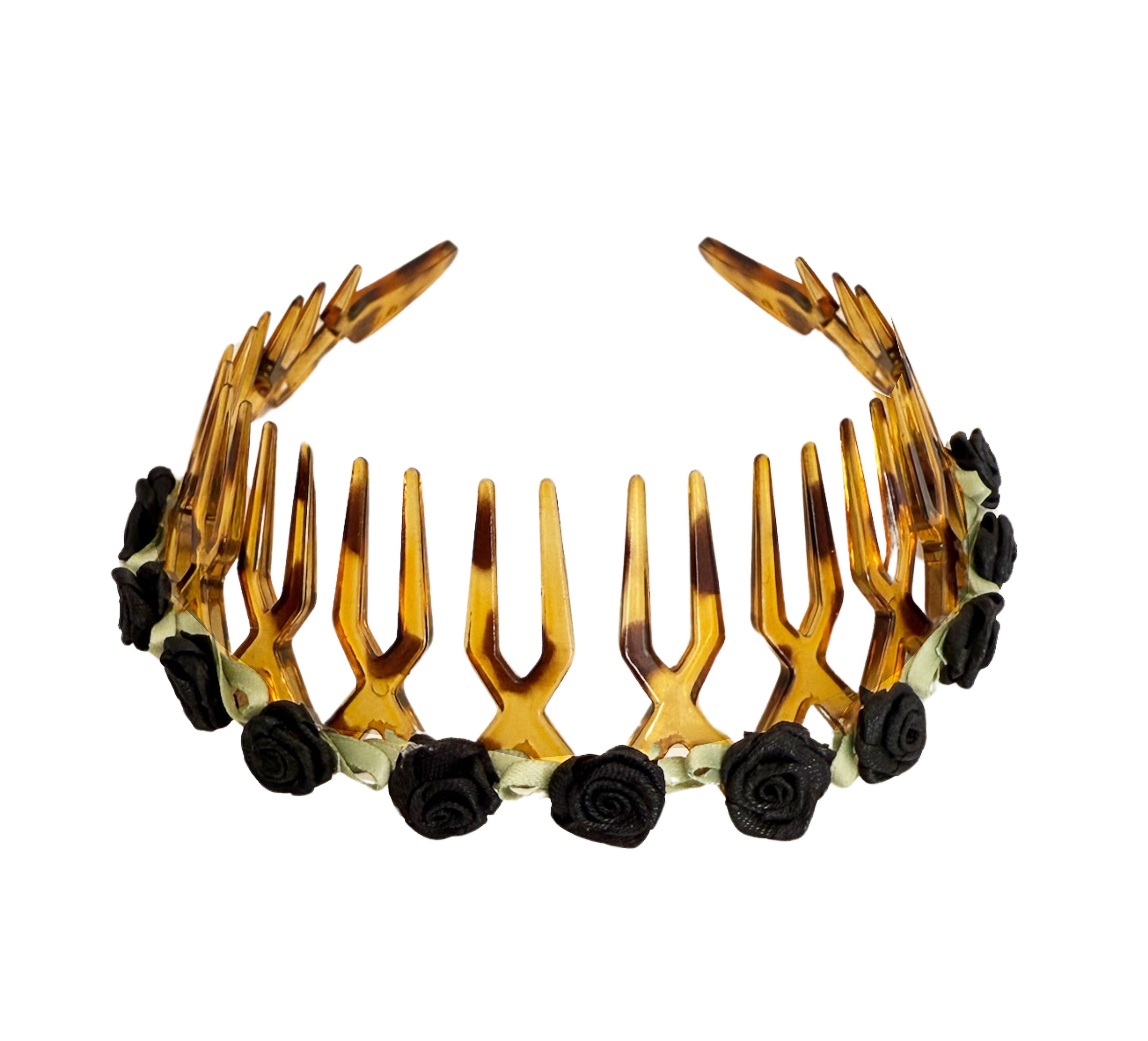 ENID ROSE HEADBAND Epona Valley BLACK / TORTOISE