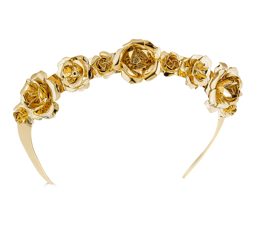 FIELD OF ROSES CROWN - Epona Valley | Luxury Hair Accessories | Bridal Accessories | Made In NYC