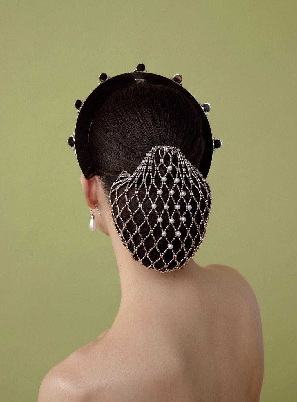 IMPERIAL SNOOD WITH PEARLS Epona Valley