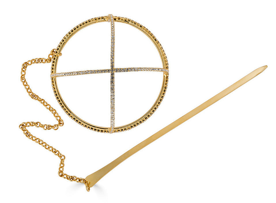 SAINT GERMAINE SWAROVSKI BUN CAGE - Epona Valley | Luxury Hair Accessories | Bridal Accessories | Made In NYC