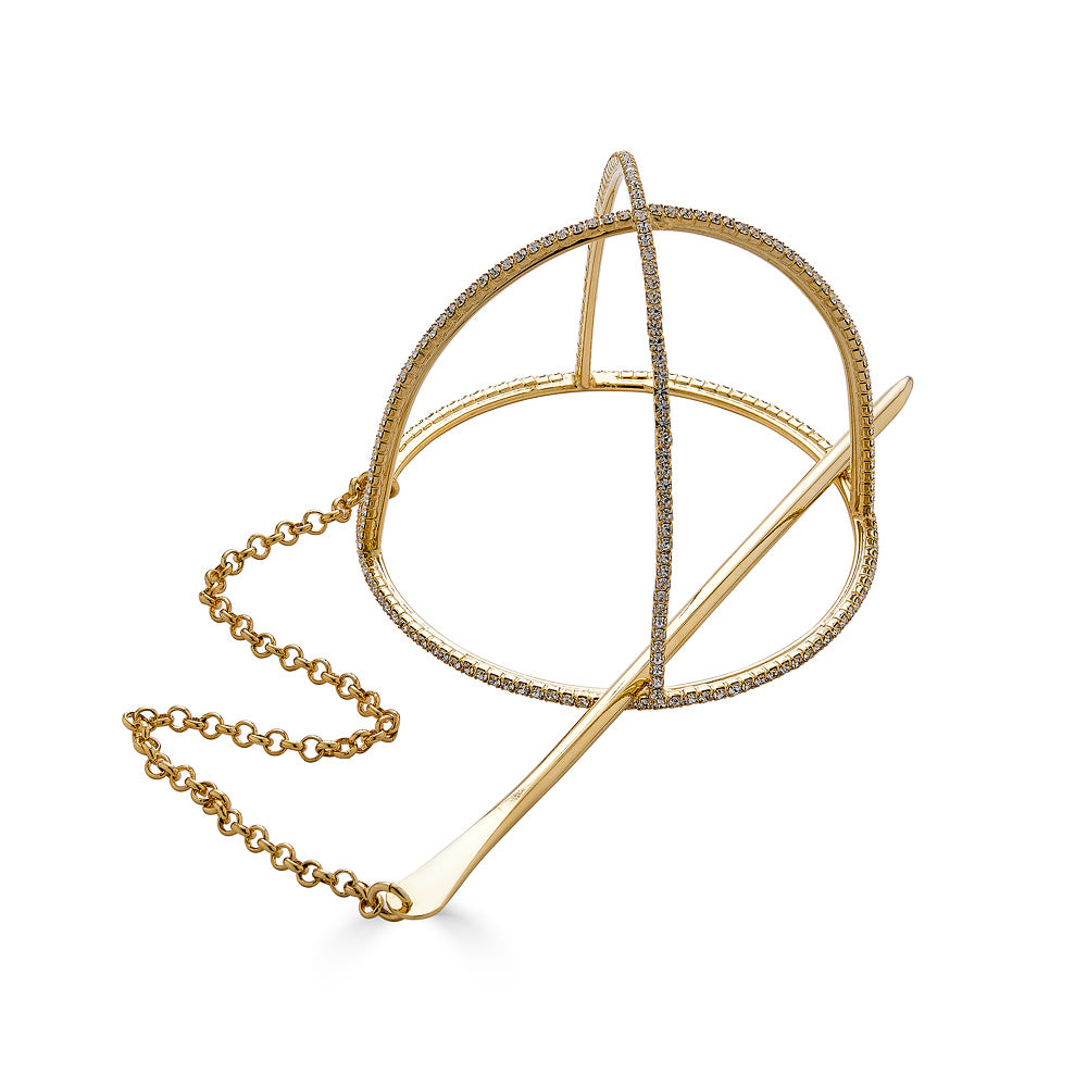 SAINT GERMAINE SWAROVSKI BUN CAGE - Epona Valley | Luxury Hair Accessories | Bridal Accessories | Made In NYC