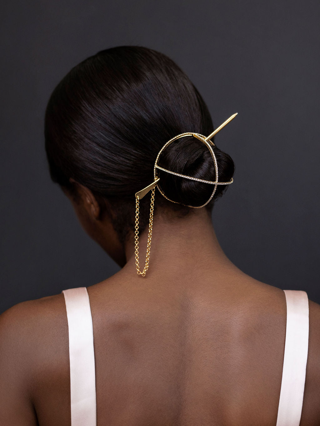 SAINT GERMAINE SWAROVSKI BUN CAGE - Epona Valley | Luxury Hair Accessories | Bridal Accessories | Made In NYC