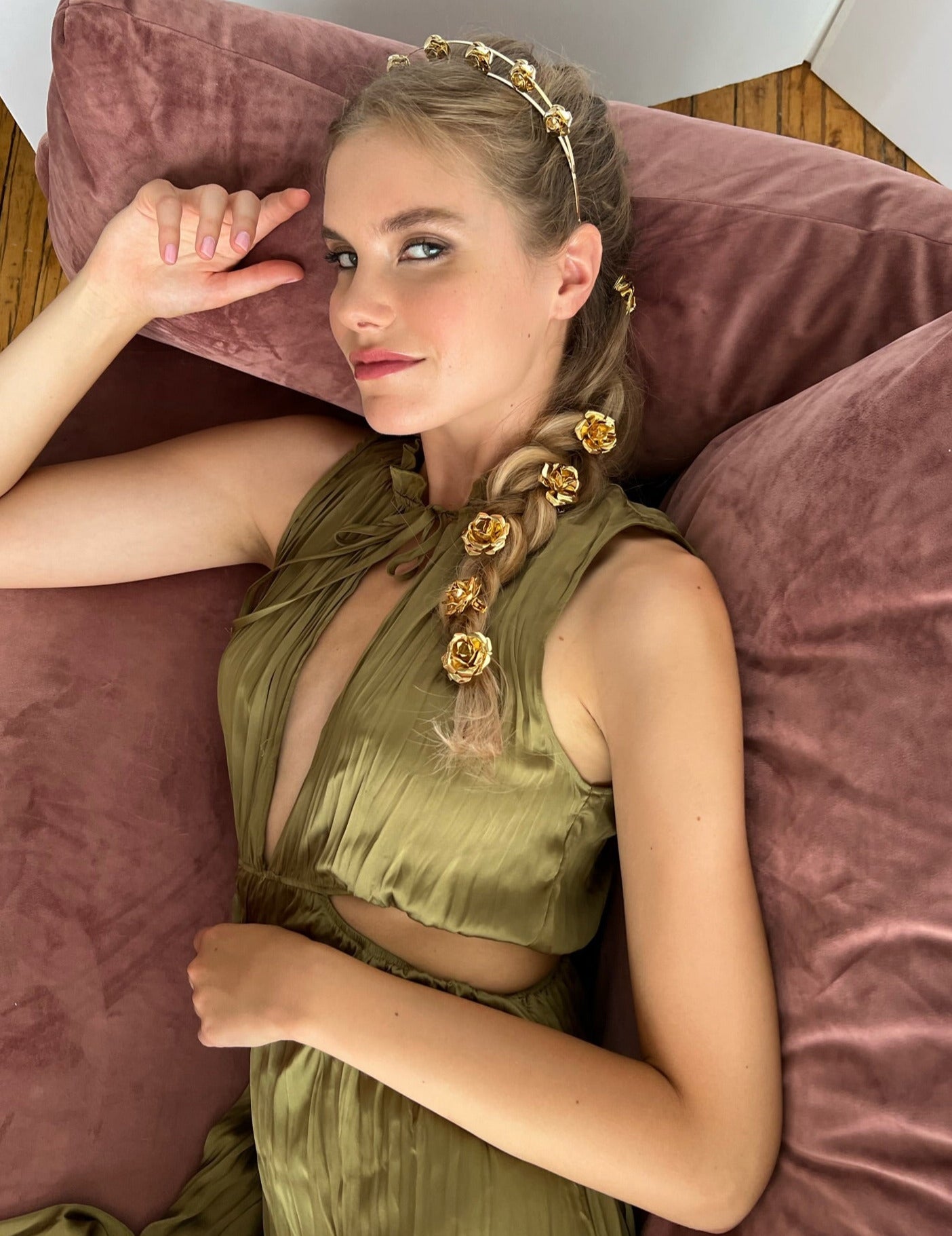 FIELD OF ROSES CLIP SET - Epona Valley | Luxury Hair Accessories | Bridal Accessories | Made In NYC