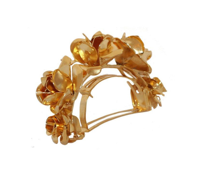 FIELD OF ROSES PONY CUFF - Epona Valley | Luxury Hair Accessories | Bridal Accessories | Made In NYC