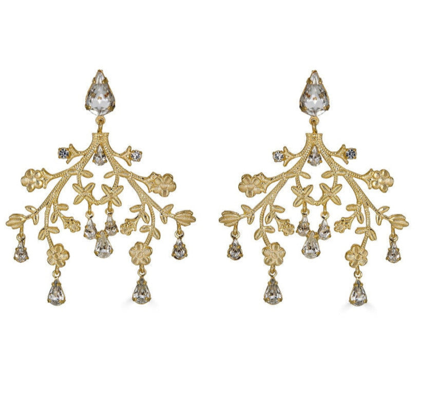 CHANDELIER EARRINGS - Epona Valley | Luxury Hair Accessories | Bridal Accessories | Made In NYC