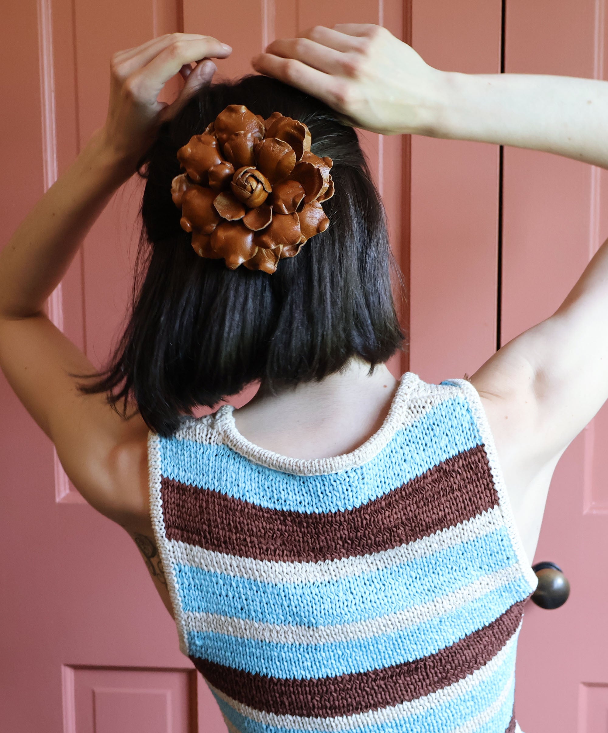 WOODLAND GARDENIA GRANDE BARRETTE Bun & Pony Epona Valley 