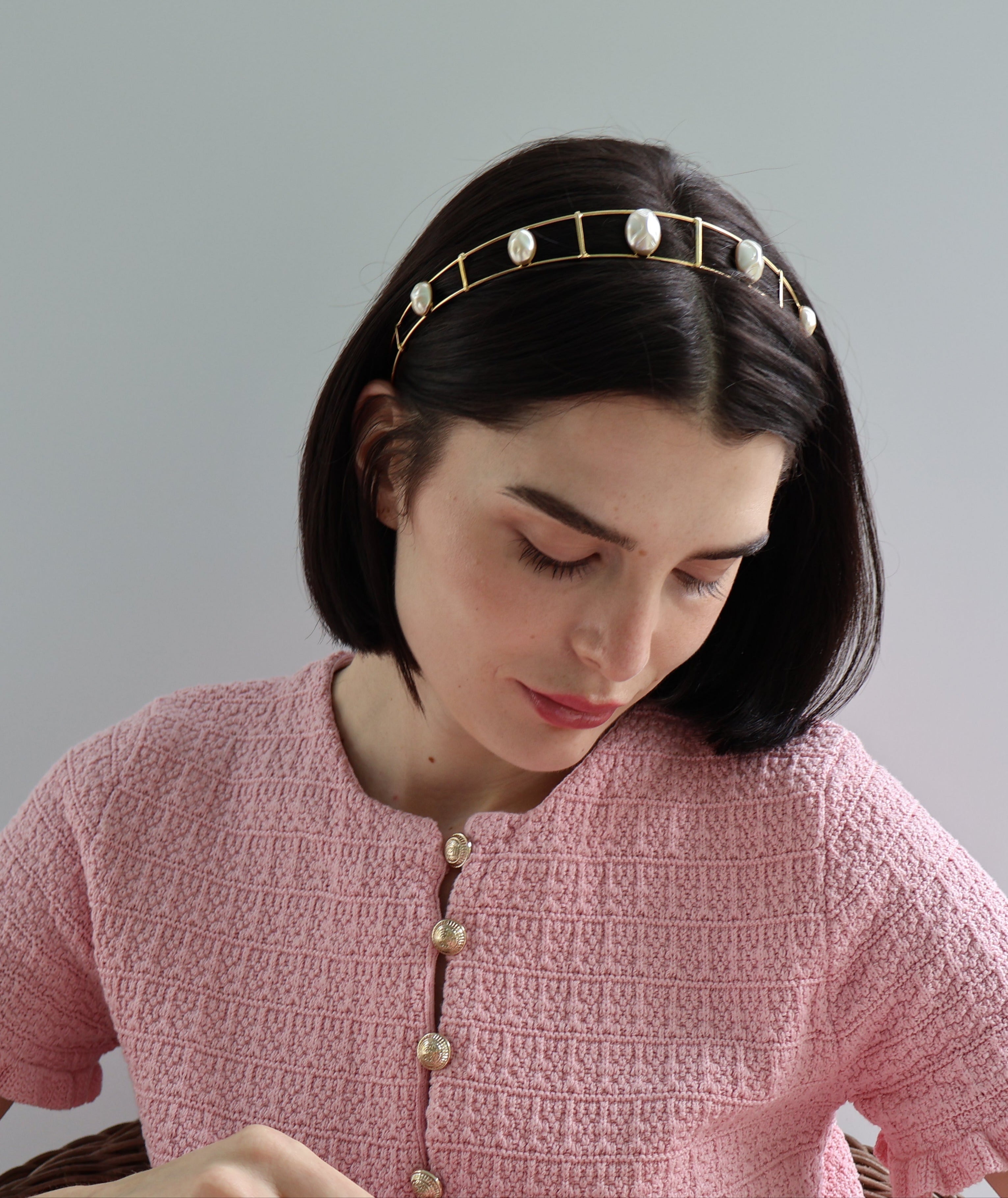 CASTILLO DEL MAR PEARL HEADBAND Headbands & Crowns Epona Valley 