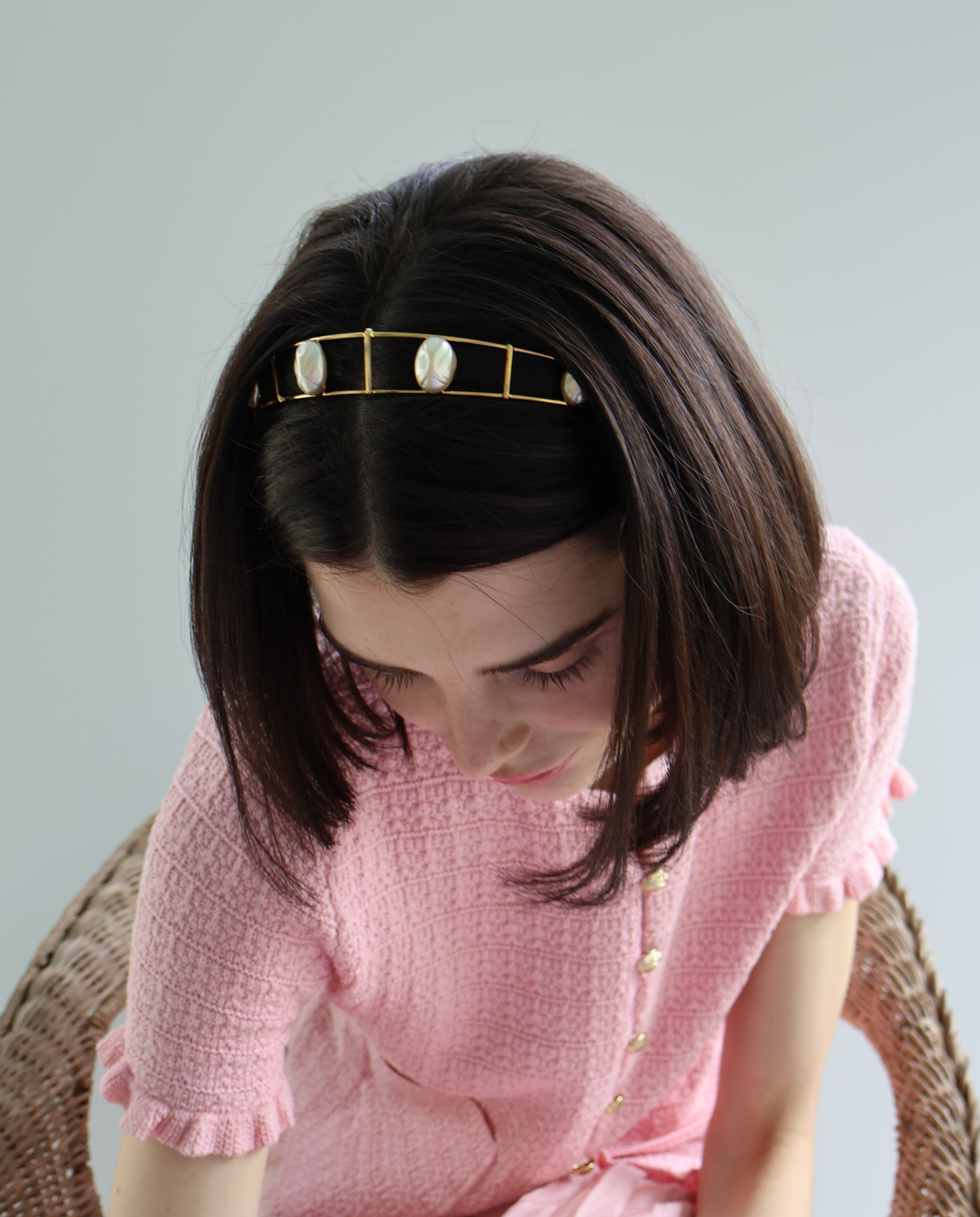 CASTILLO DEL MAR PEARL HEADBAND Headbands & Crowns Epona Valley 