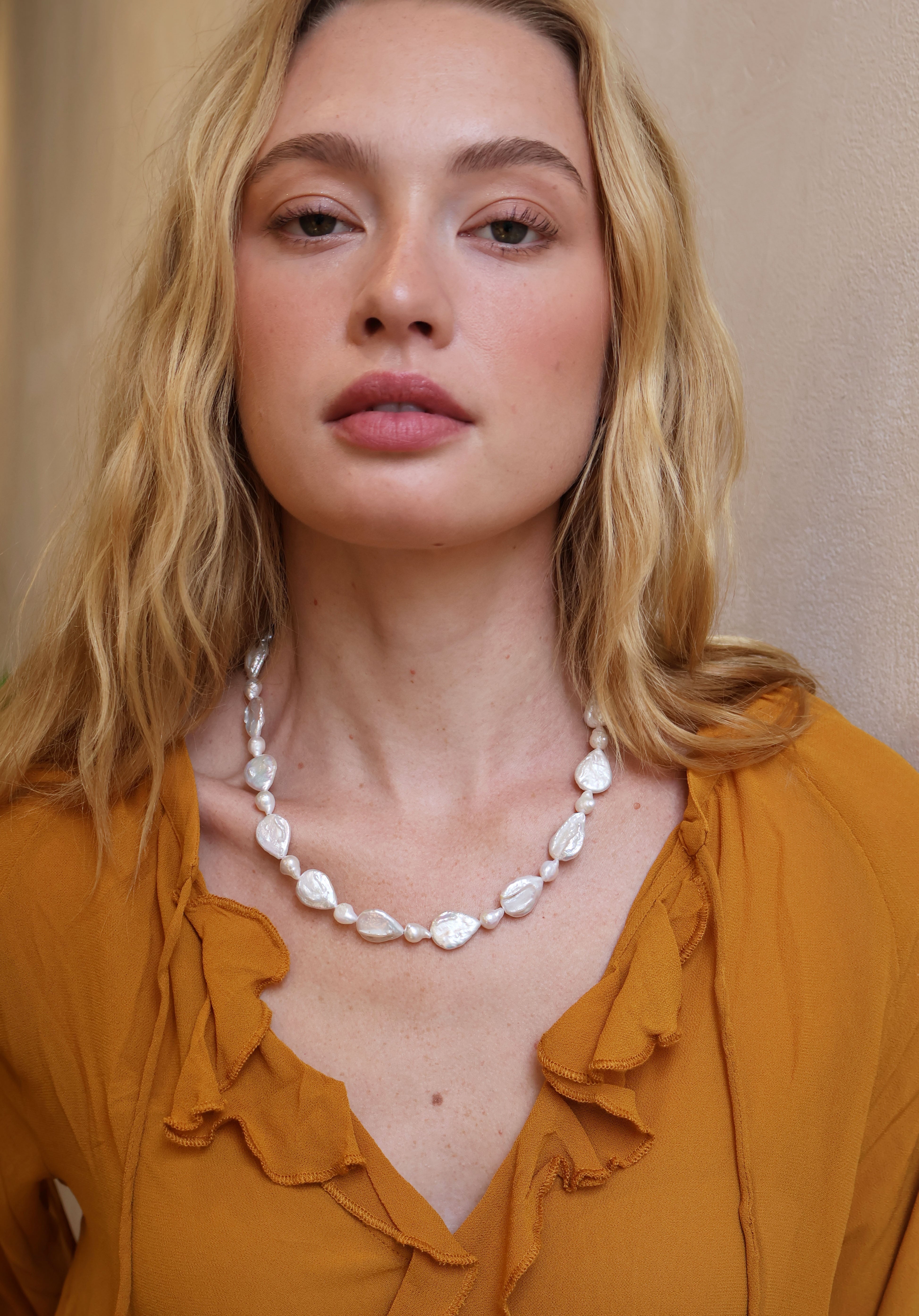 LARMES BAROQUE FRESHWATER PEARL NECKLACE Necklaces Epona Valley 