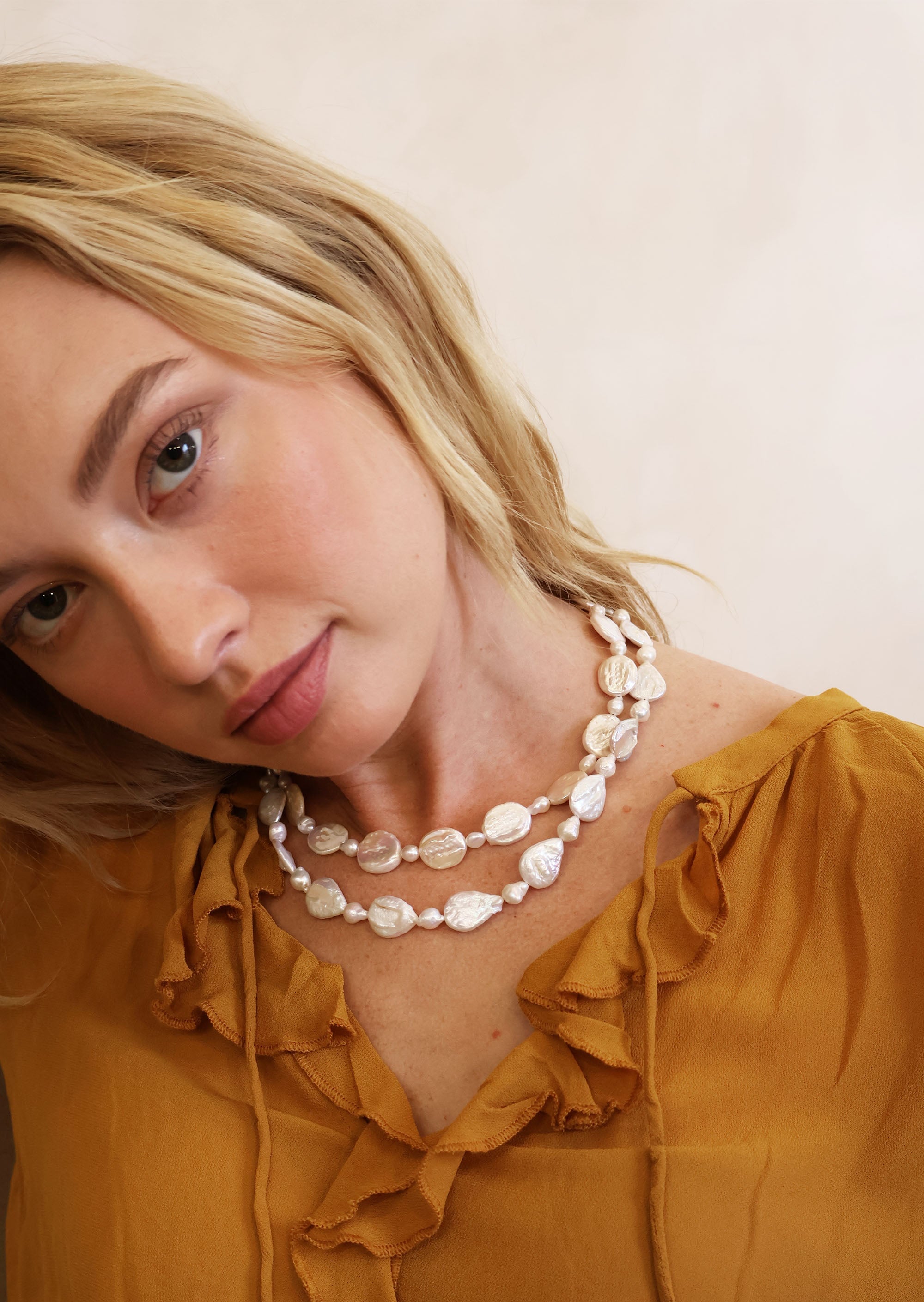 LARMES BAROQUE FRESHWATER PEARL NECKLACE Necklaces Epona Valley 