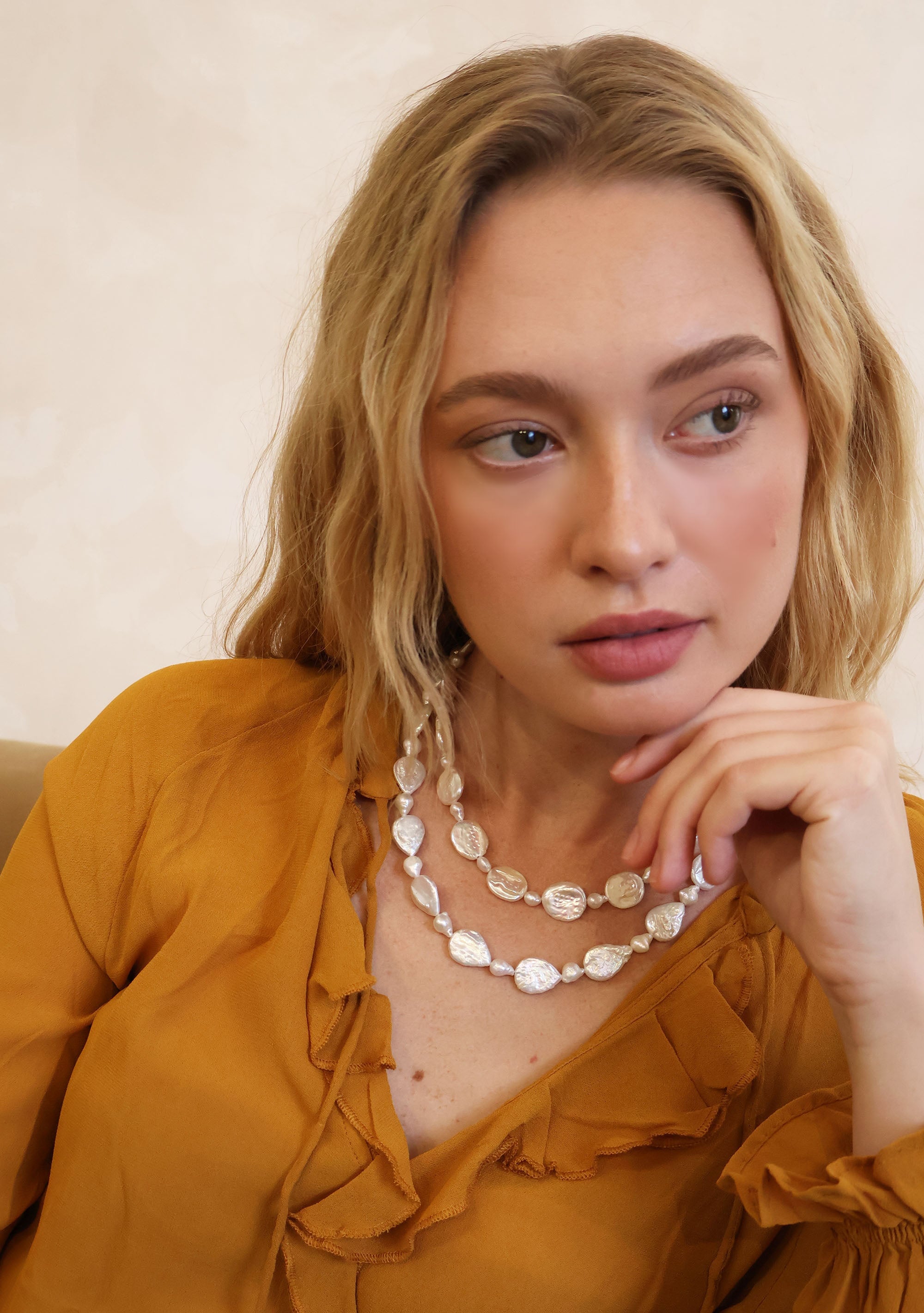 DAPHNE BAROQUE FRESHWATER PEARL NECKLACE Necklaces Epona Valley 