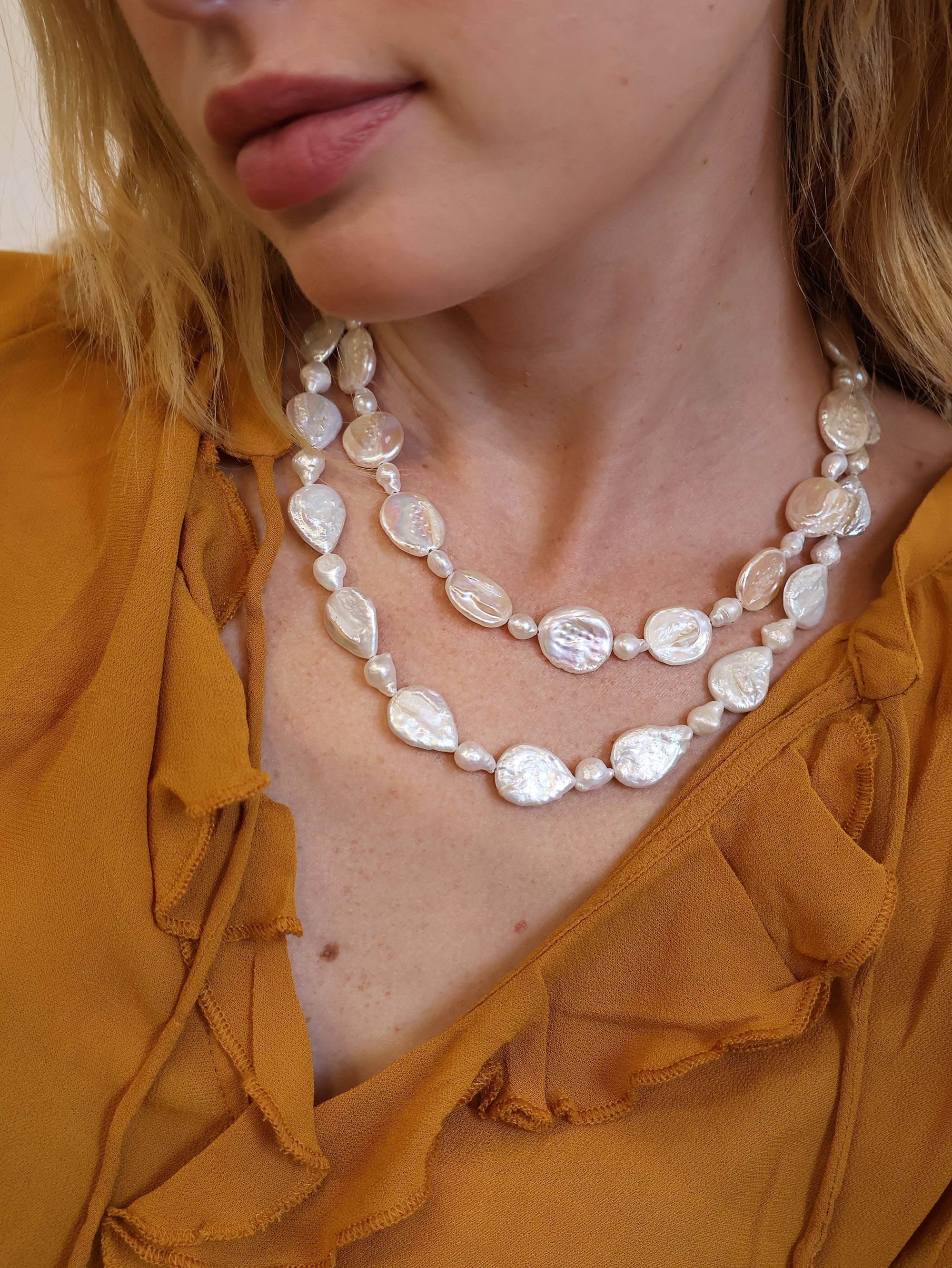 LARMES BAROQUE FRESHWATER PEARL NECKLACE Necklaces Epona Valley 