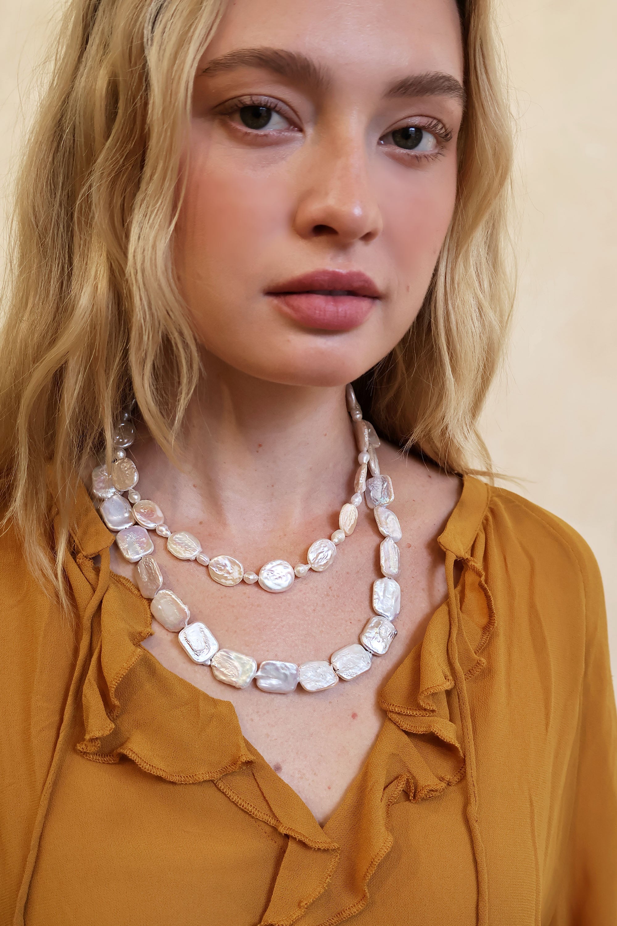 AVELINE BAROQUE FRESHWATER PEARL NECKLACE Necklaces Epona Valley 