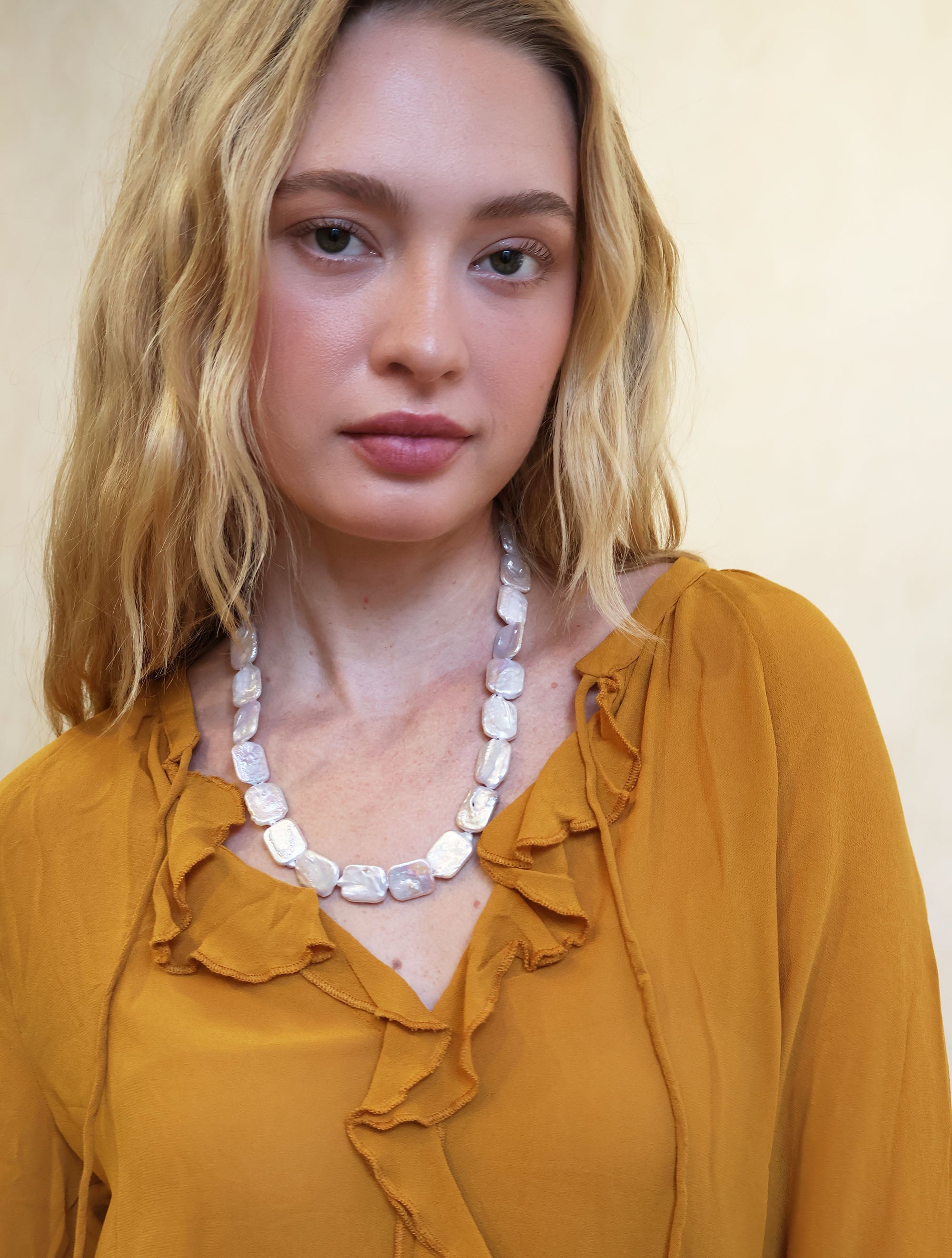 AVELINE BAROQUE FRESHWATER PEARL NECKLACE Necklaces Epona Valley 